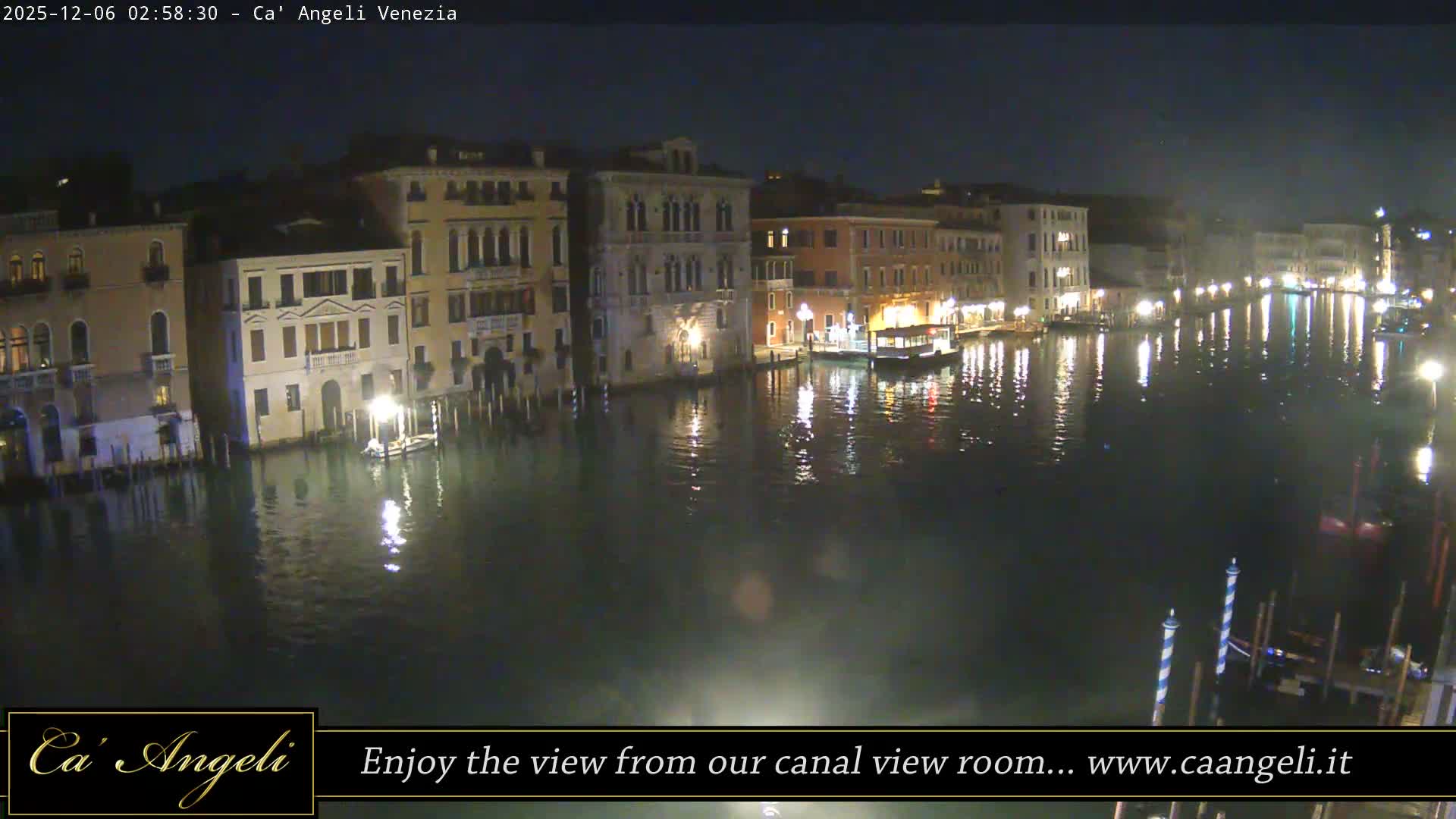 Grand Canal in Venezia Panaromic Live Cam - Venice, Veneto, Italy