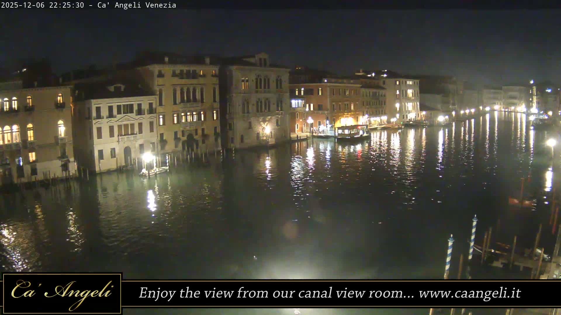 Grand Canal in Venezia Panaromic Live Cam - Venice, Veneto, Italy