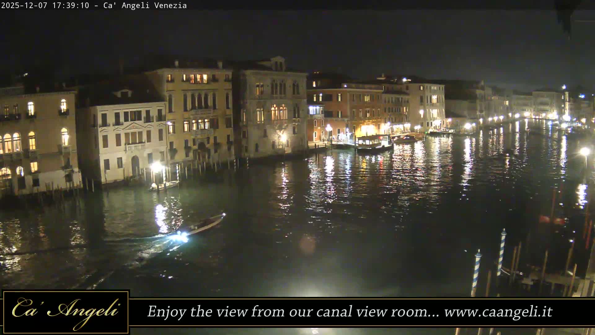 Grand Canal in Venezia Panaromic Live Cam - Venice, Veneto, Italy