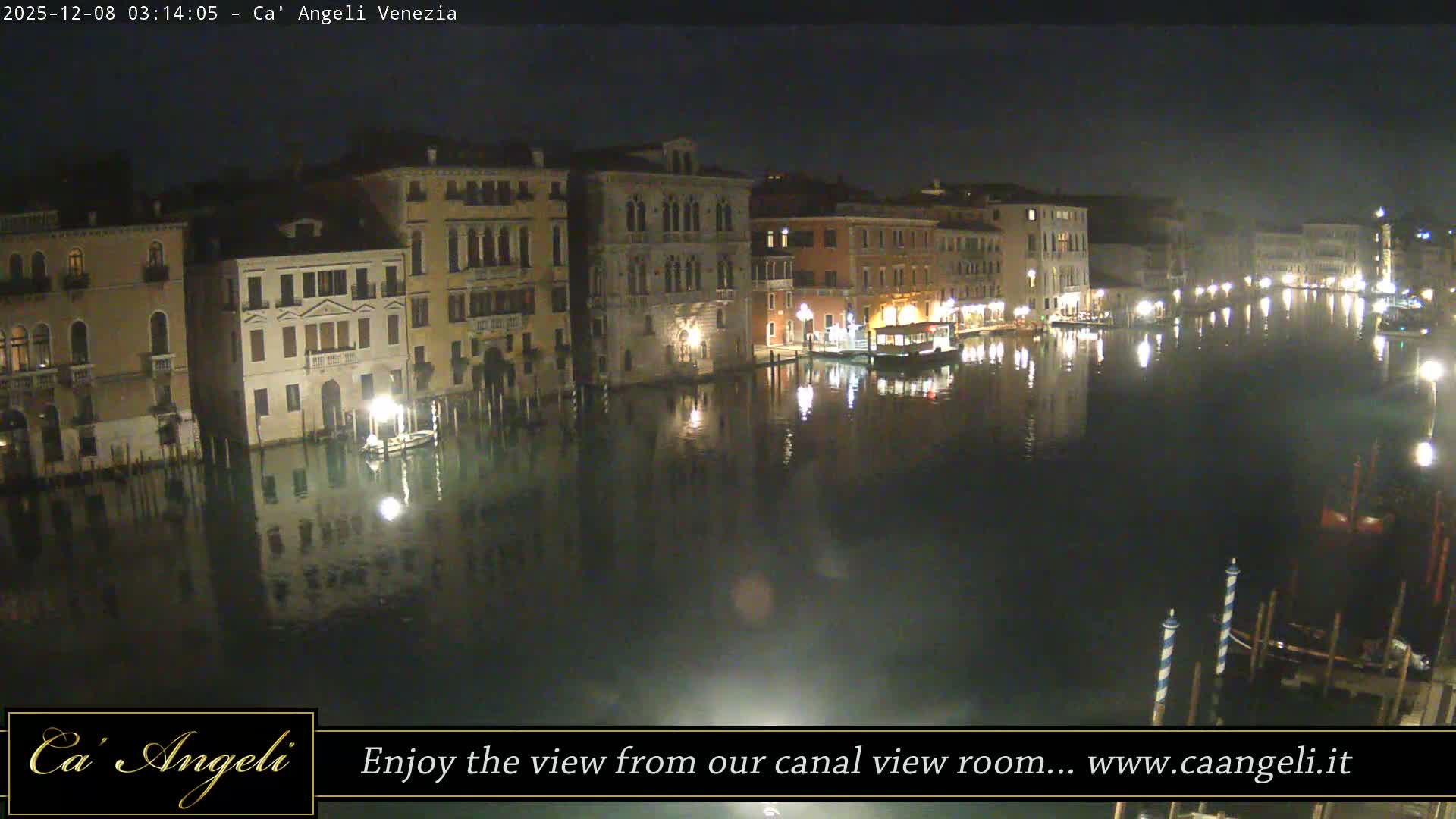 Grand Canal in Venezia Panaromic Live Cam - Venice, Veneto, Italy
