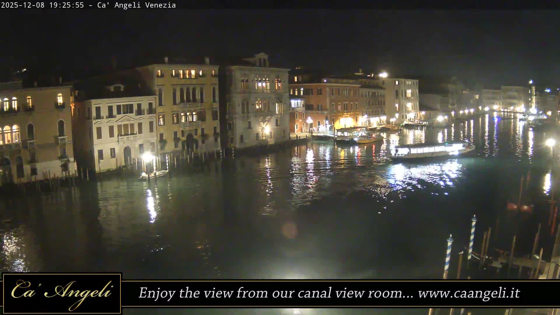 Grand Canal in Venezia Panaromic Live Cam - Venice, Veneto, Italy
