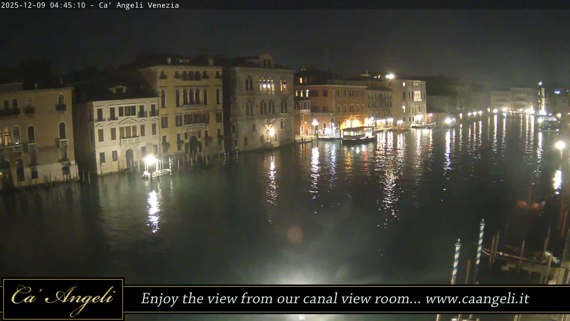 Grand Canal in Venezia Panaromic Live Cam - Venice, Veneto, Italy