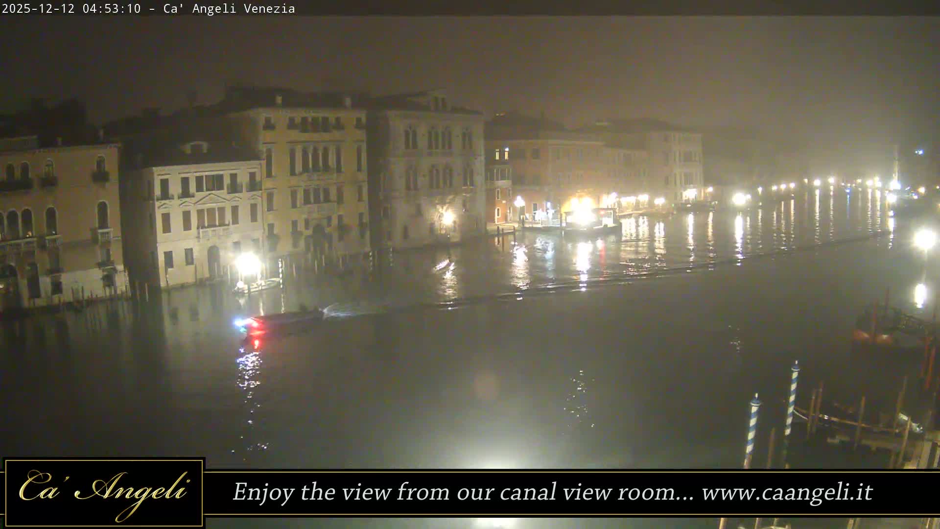 Grand Canal in Venezia Panaromic Live Cam - Venice, Veneto, Italy