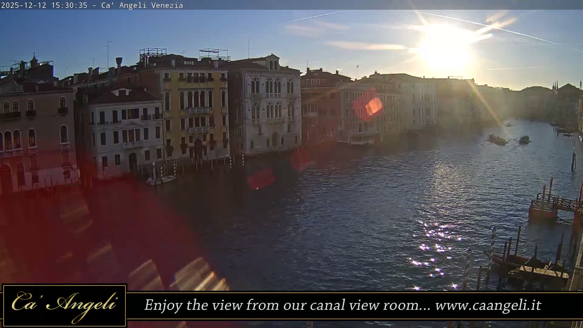 Grand Canal in Venezia Panaromic Live Cam - Venice, Veneto, Italy