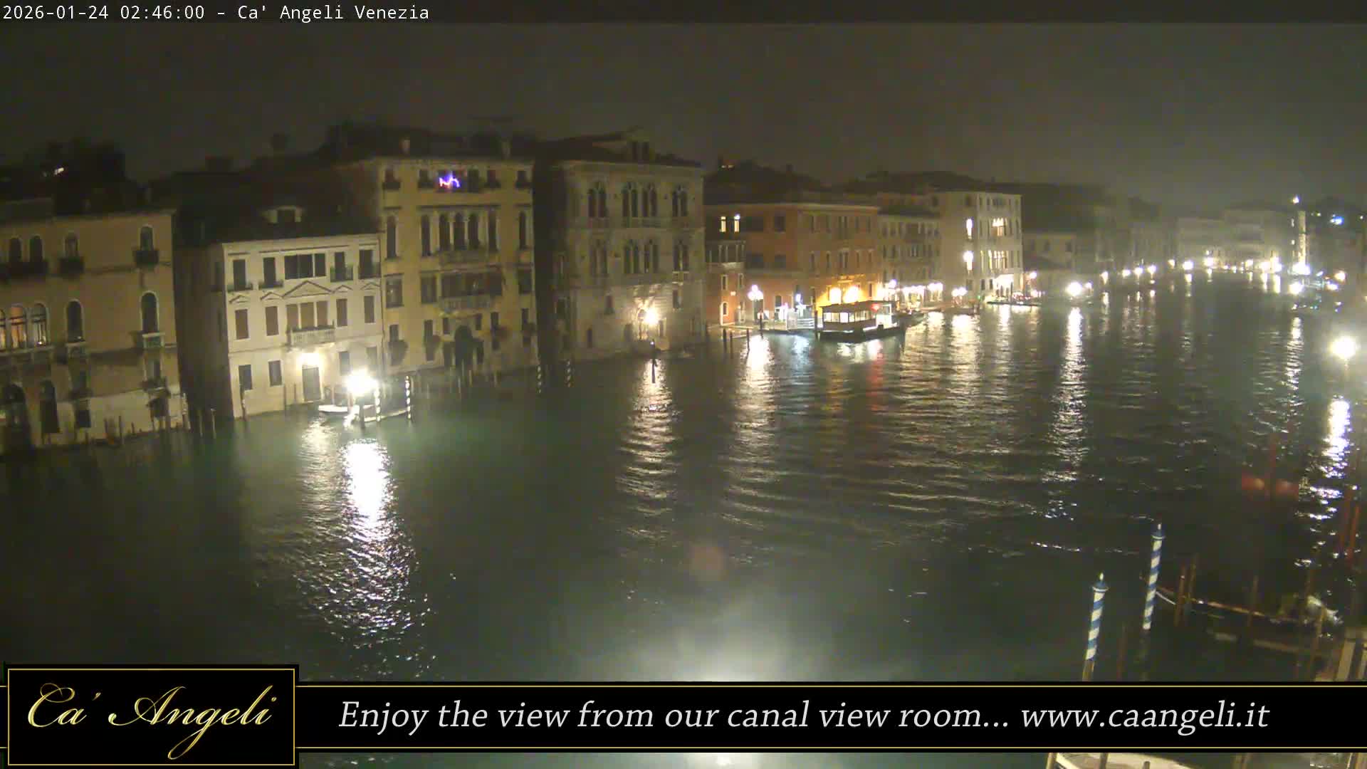 Grand Canal in Venezia Panaromic Live Cam - Venice, Veneto, Italy