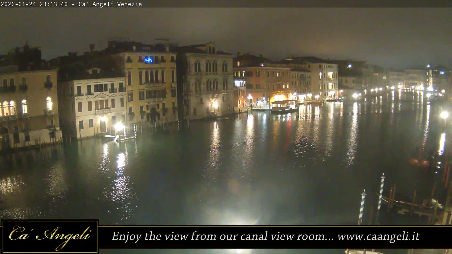 Grand Canal in Venezia Panaromic Live Cam - Venice, Veneto, Italy