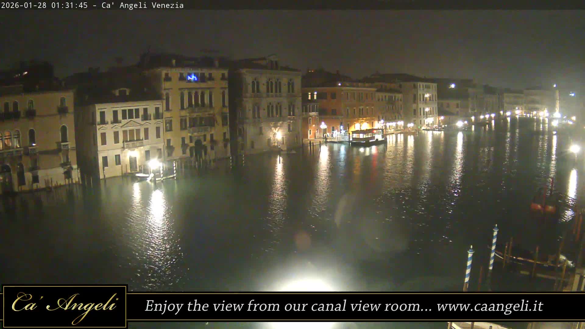 Grand Canal in Venezia Panaromic Live Cam - Venice, Veneto, Italy