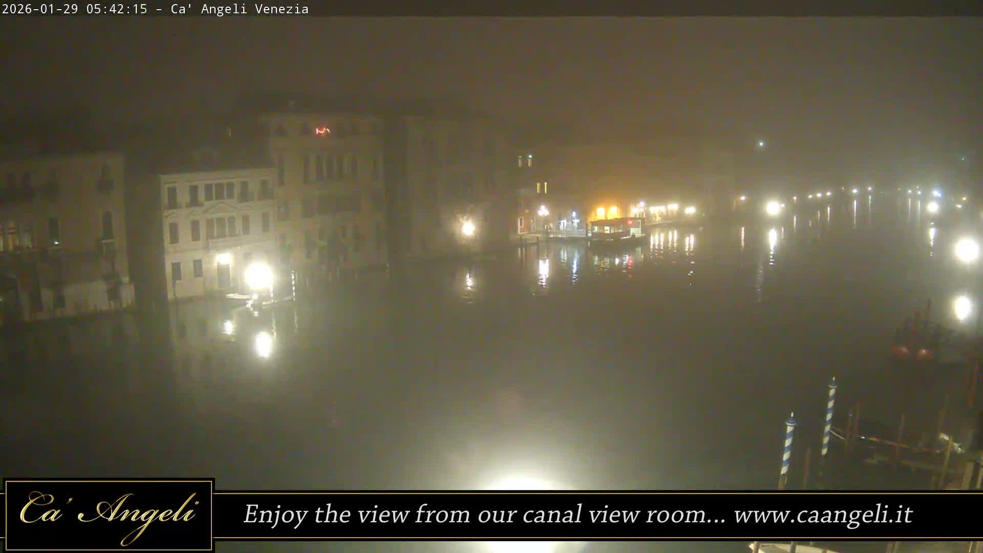 Grand Canal in Venezia Panaromic Live Cam - Venice, Veneto, Italy