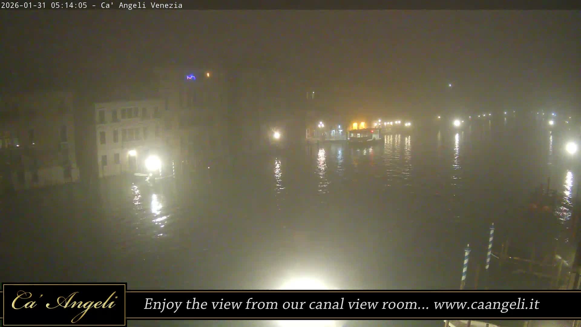 Grand Canal in Venezia Panaromic Live Cam - Venice, Veneto, Italy