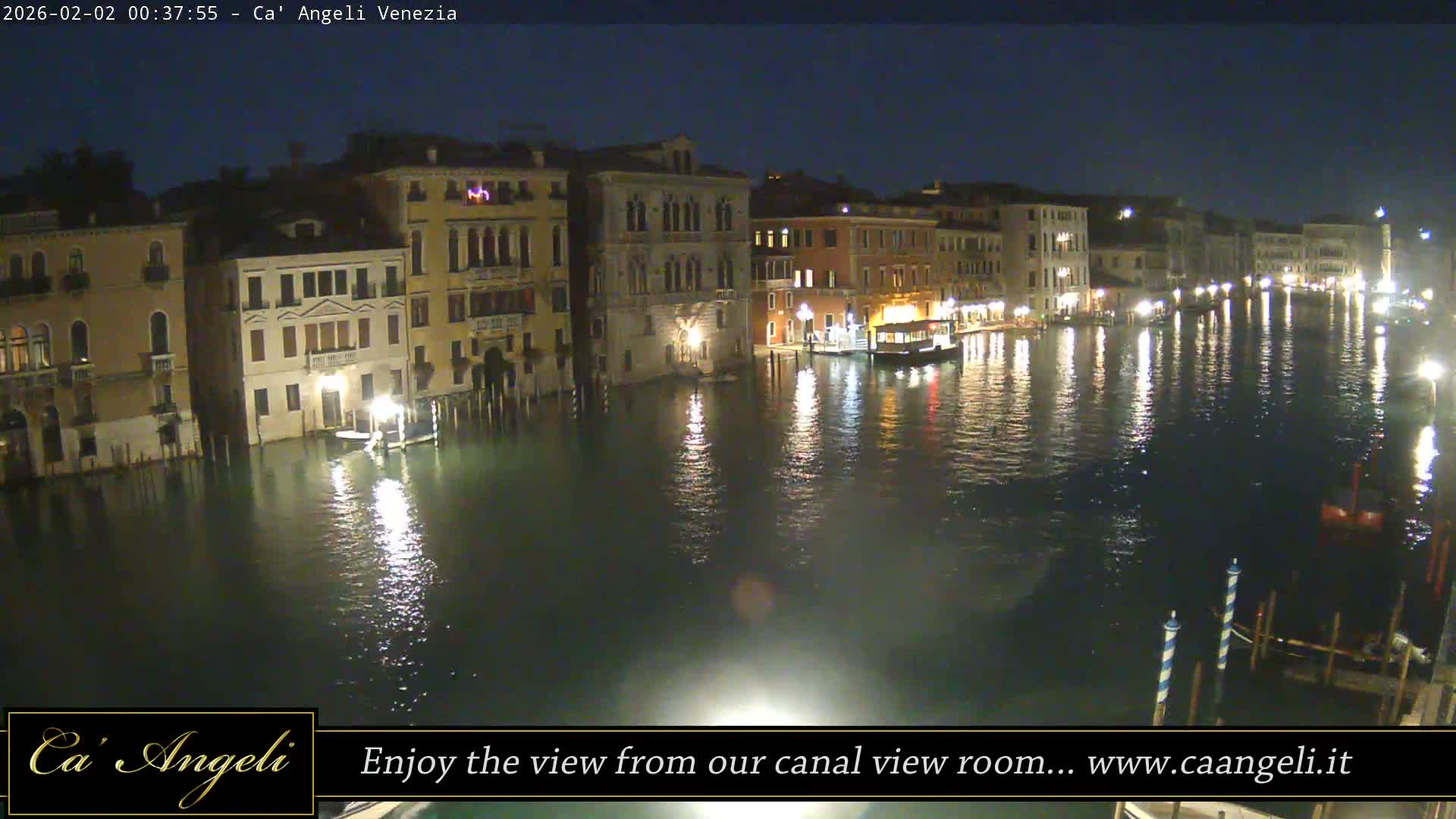 Grand Canal in Venezia Panaromic Live Cam - Venice, Veneto, Italy