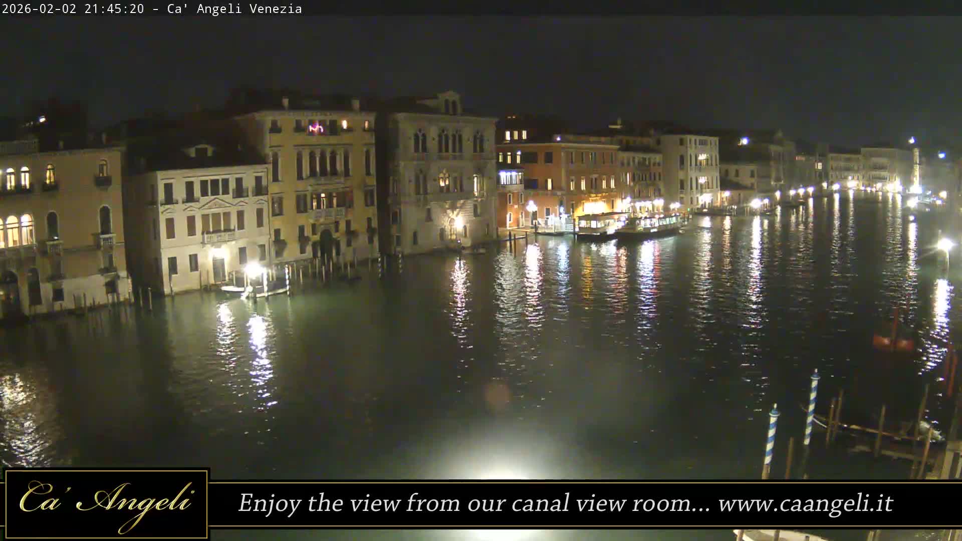Grand Canal in Venezia Panaromic Live Cam - Venice, Veneto, Italy