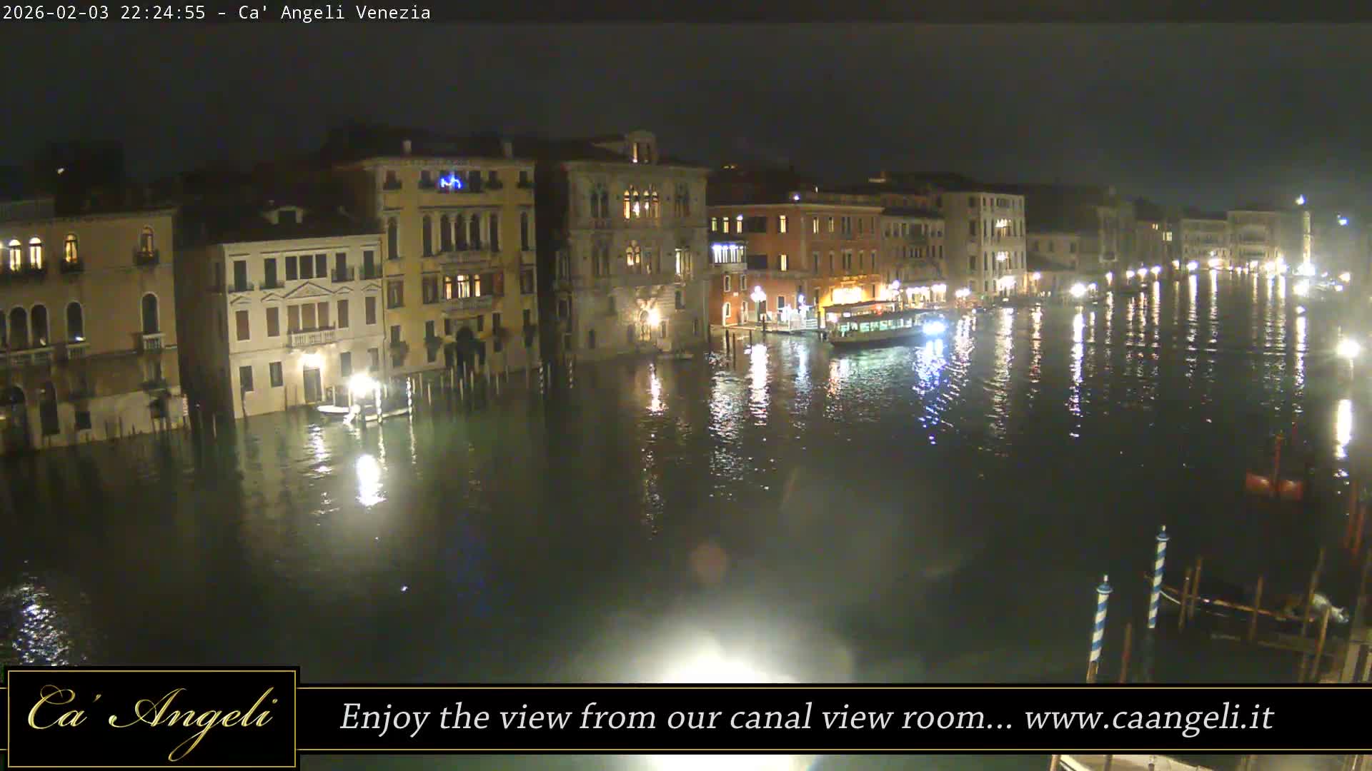 Grand Canal in Venezia Panaromic Live Cam - Venice, Veneto, Italy