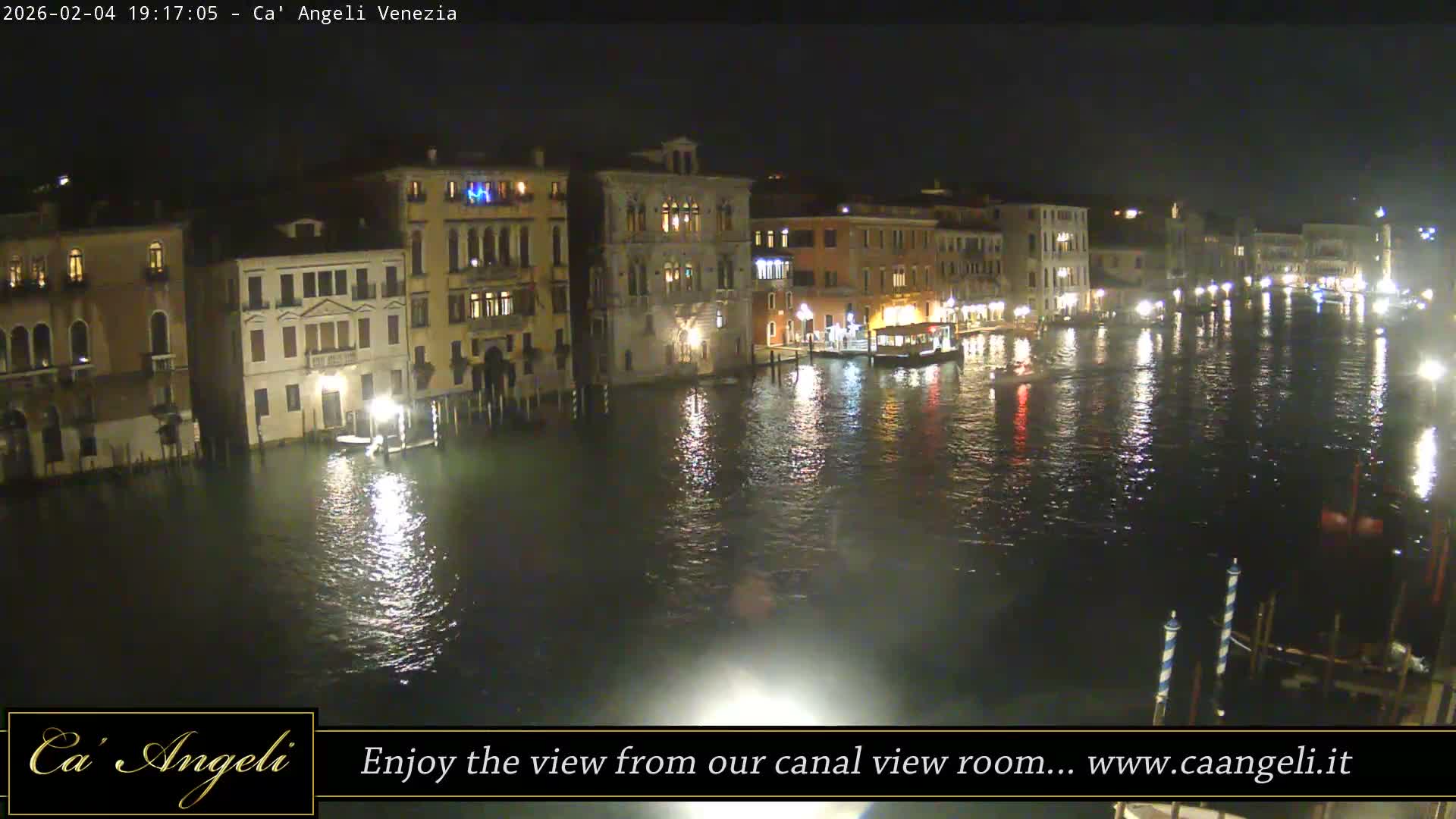 Grand Canal in Venezia Panaromic Live Cam - Venice, Veneto, Italy