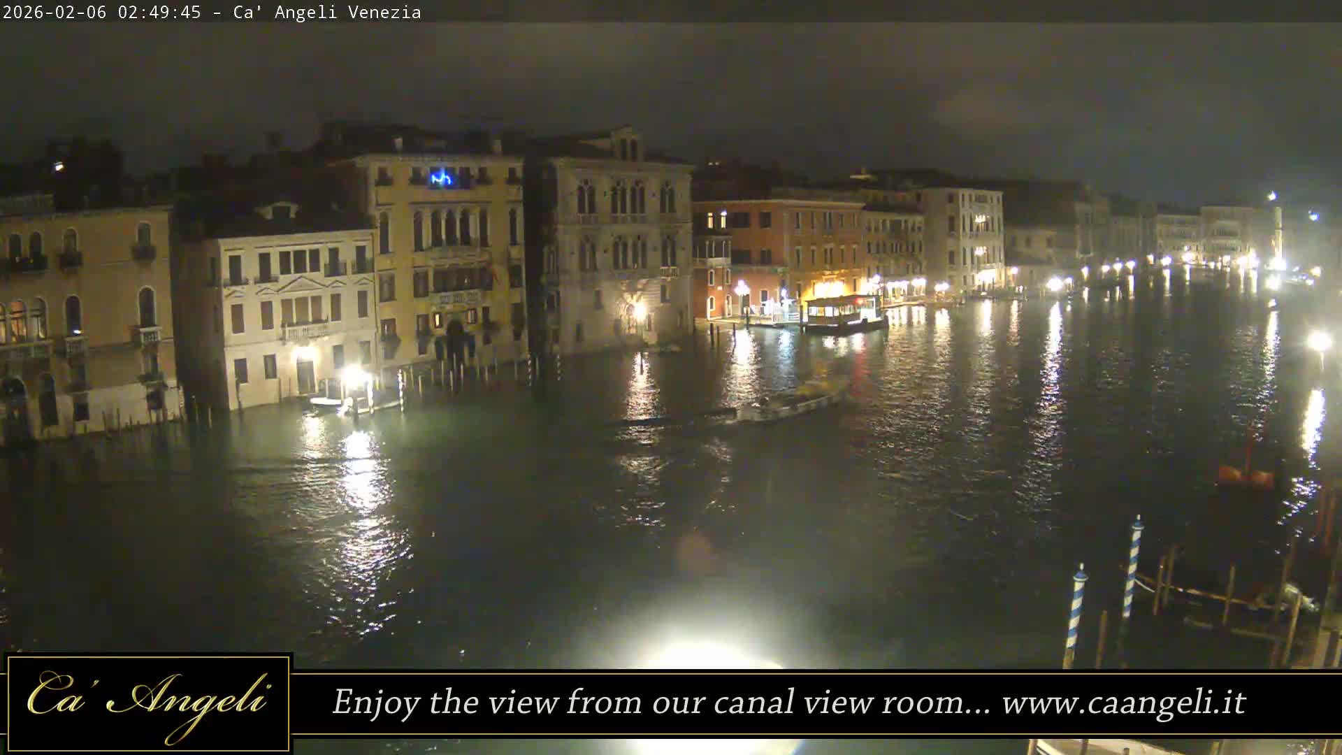 Grand Canal in Venezia Panaromic Live Cam - Venice, Veneto, Italy