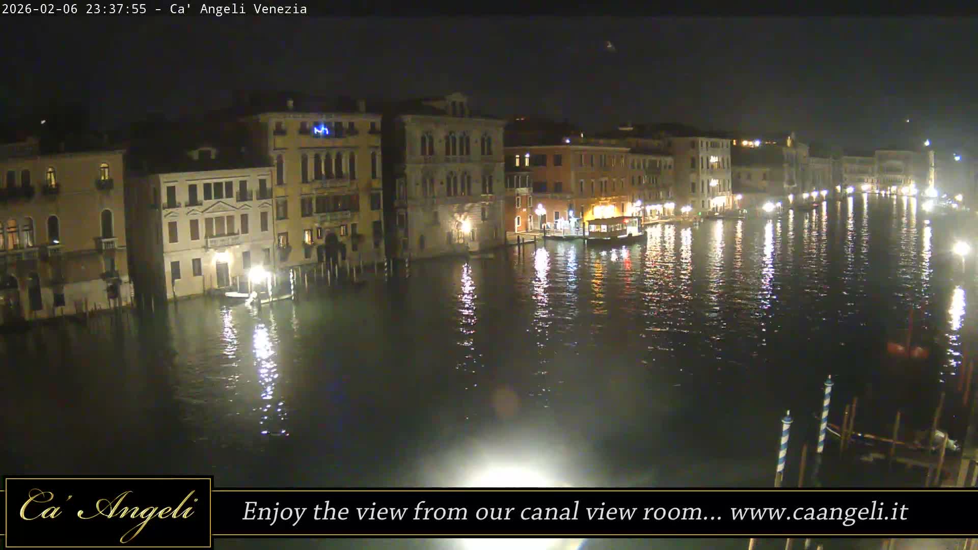 Grand Canal in Venezia Panaromic Live Cam - Venice, Veneto, Italy
