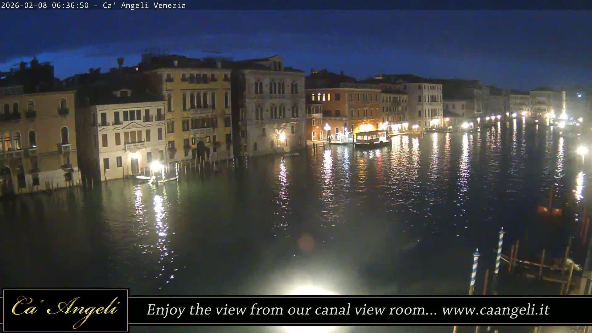 Grand Canal in Venezia Panaromic Live Cam - Venice, Veneto, Italy