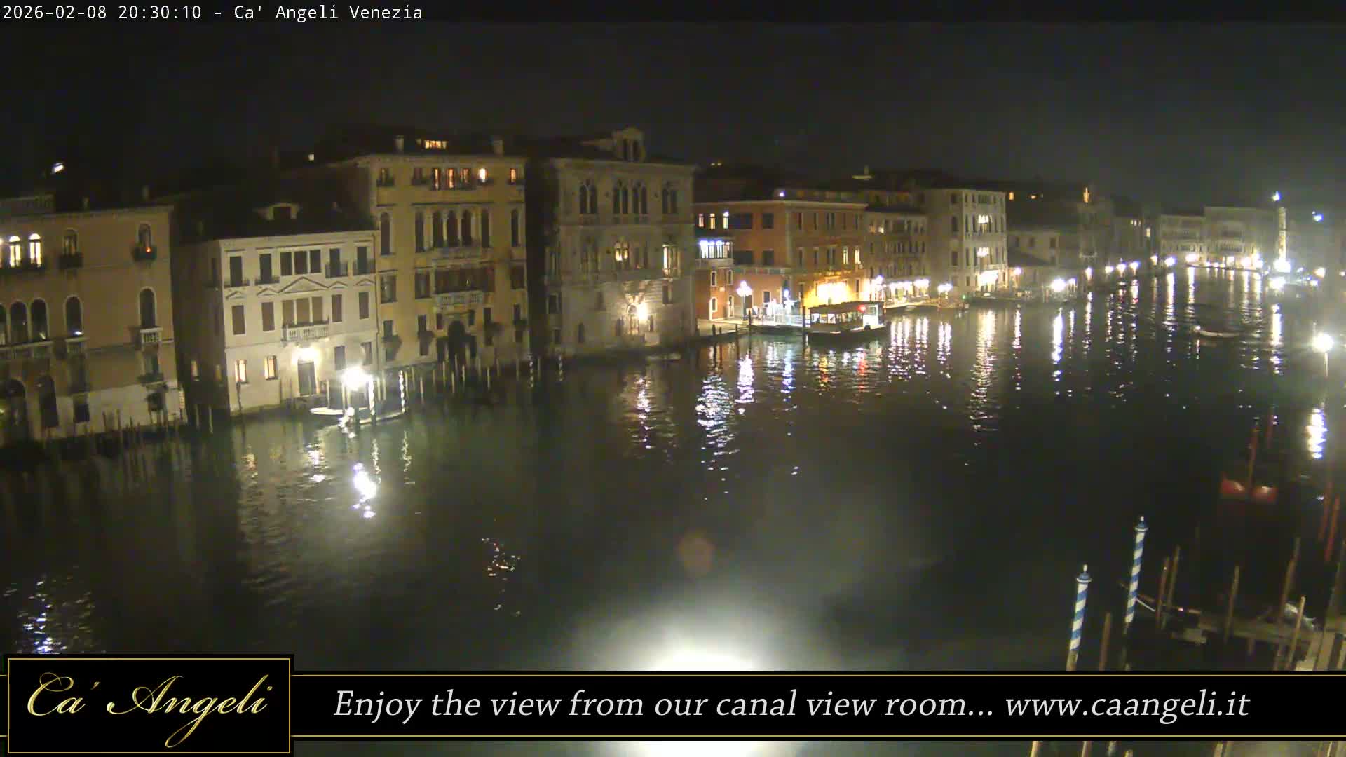 Grand Canal in Venezia Panaromic Live Cam - Venice, Veneto, Italy