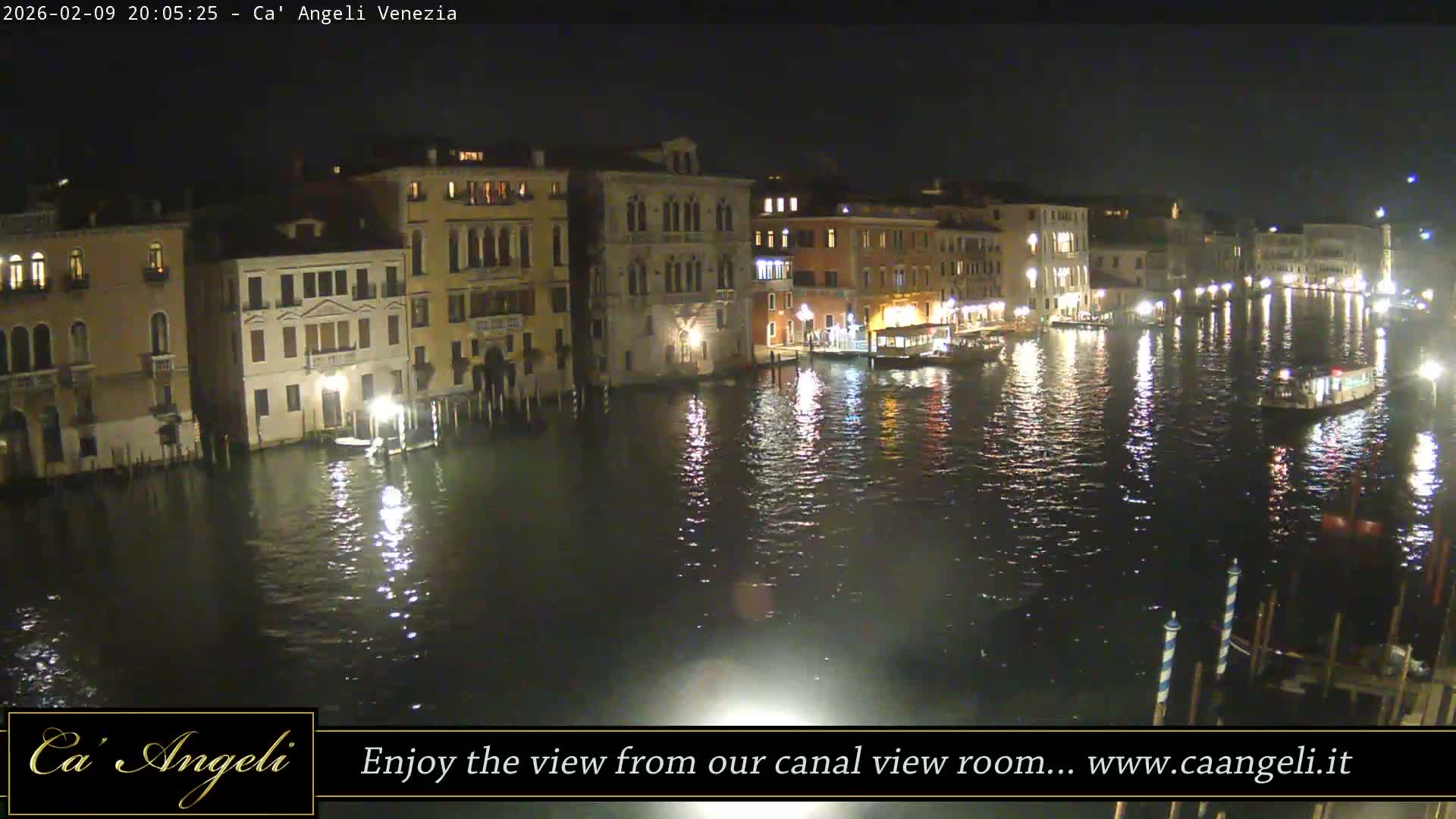 Grand Canal in Venezia Panaromic Live Cam - Venice, Veneto, Italy