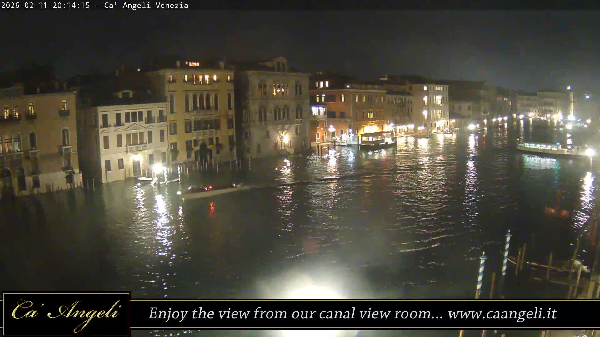 Grand Canal in Venezia Panaromic Live Cam - Venice, Veneto, Italy