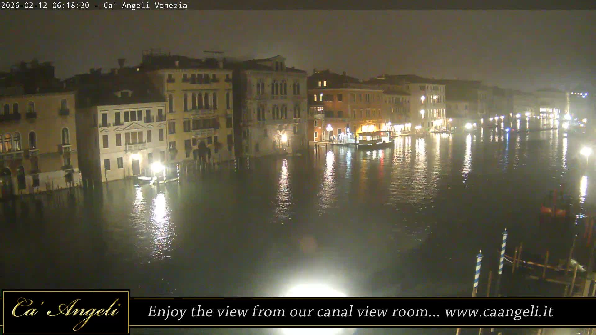 Grand Canal in Venezia Panaromic Live Cam - Venice, Veneto, Italy