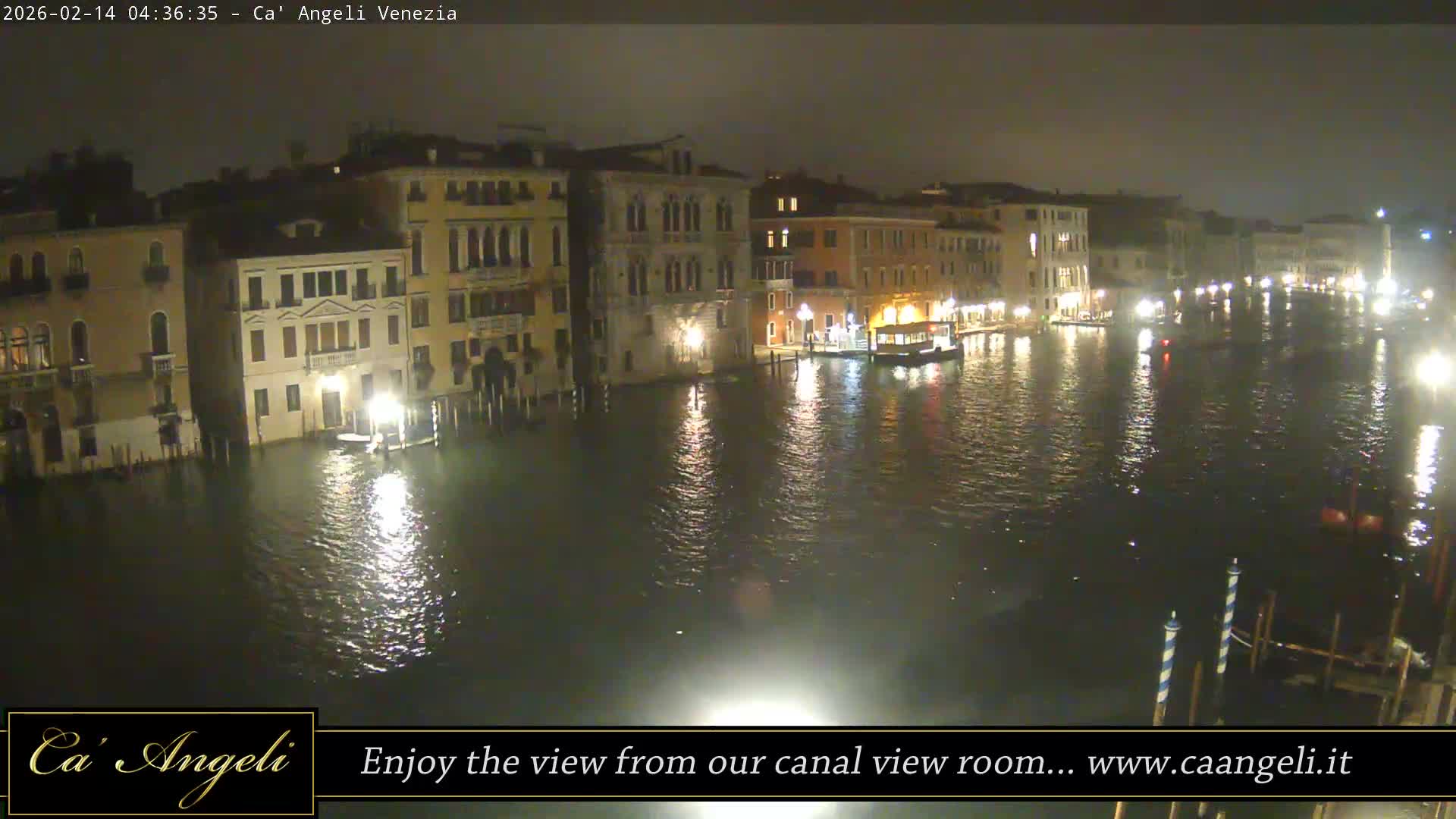 Grand Canal in Venezia Panaromic Live Cam - Venice, Veneto, Italy