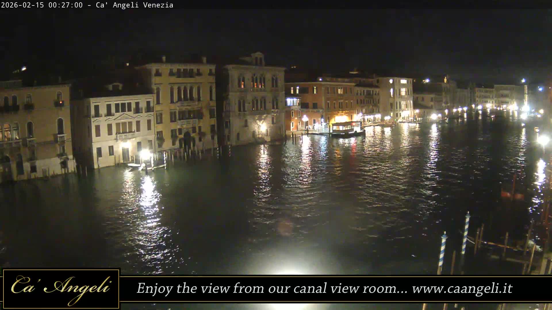 Grand Canal in Venezia Panaromic Live Cam - Venice, Veneto, Italy