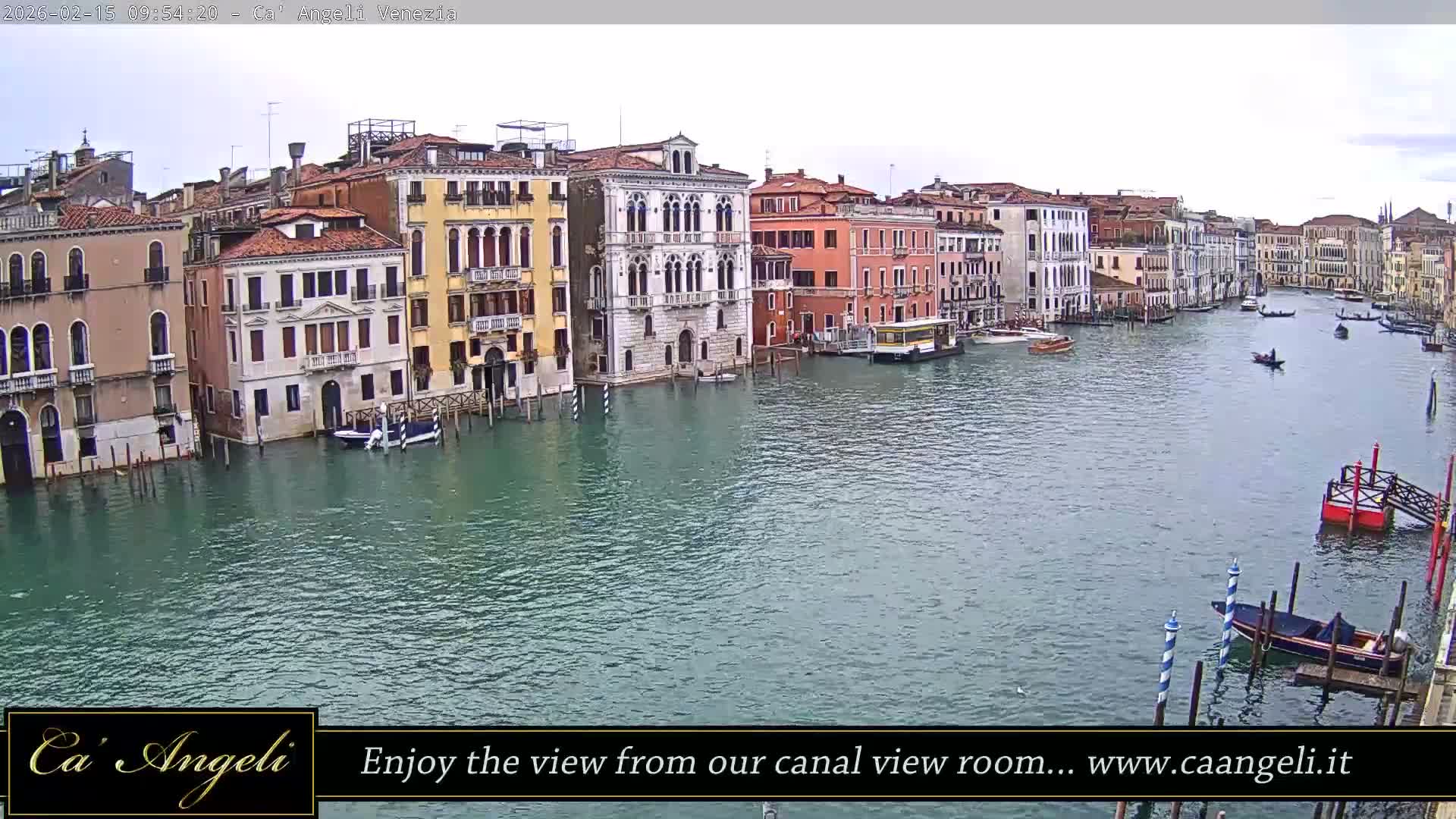 Grand Canal in Venezia Panaromic Live Cam - Venice, Veneto, Italy