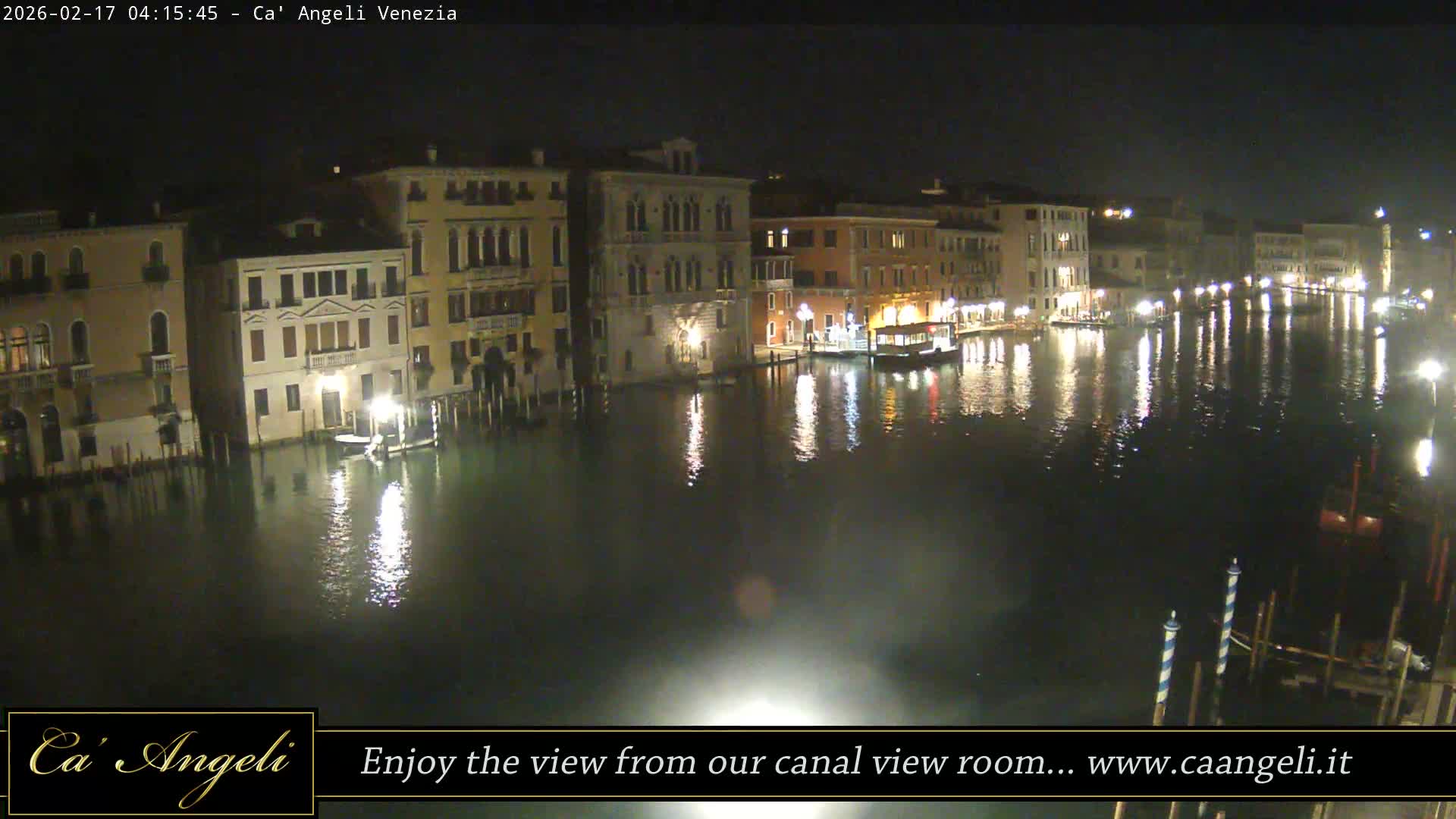 Grand Canal in Venezia Panaromic Live Cam - Venice, Veneto, Italy