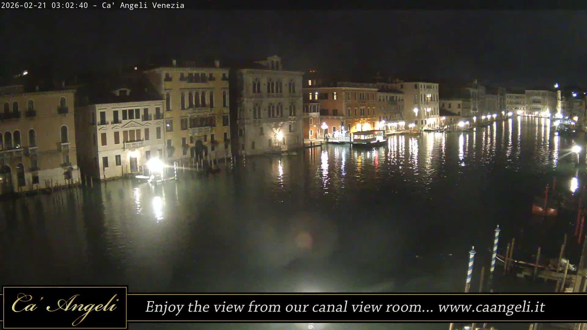 Grand Canal in Venezia Panaromic Live Cam - Venice, Veneto, Italy