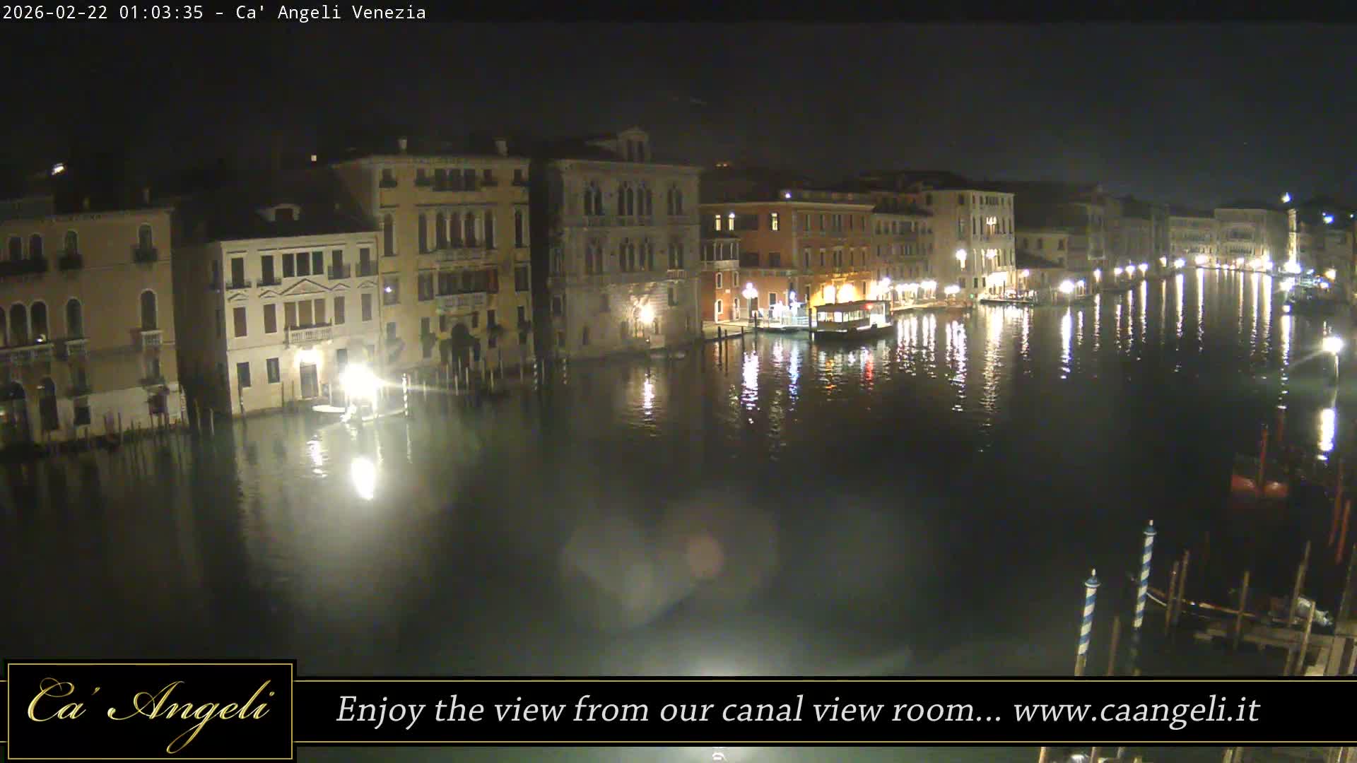 Grand Canal in Venezia Panaromic Live Cam - Venice, Veneto, Italy