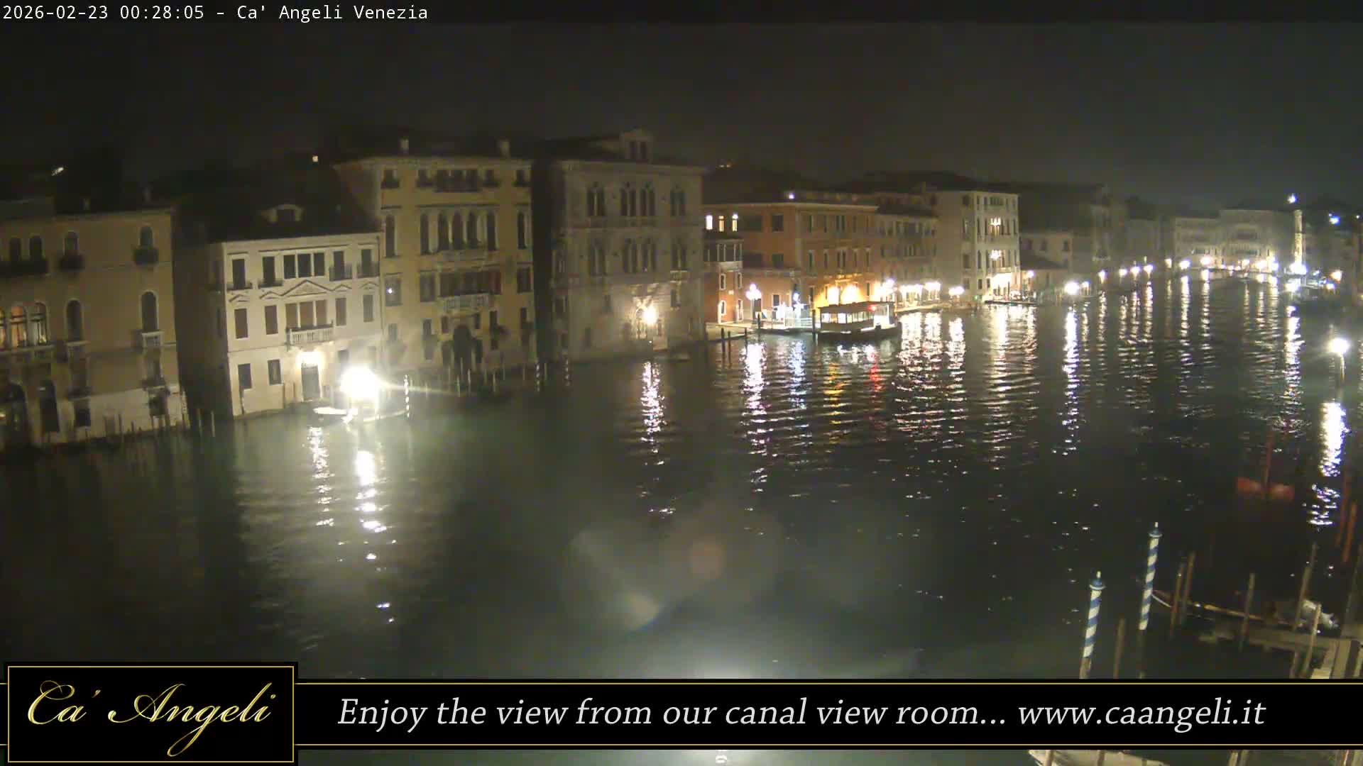 Grand Canal in Venezia Panaromic Live Cam - Venice, Veneto, Italy