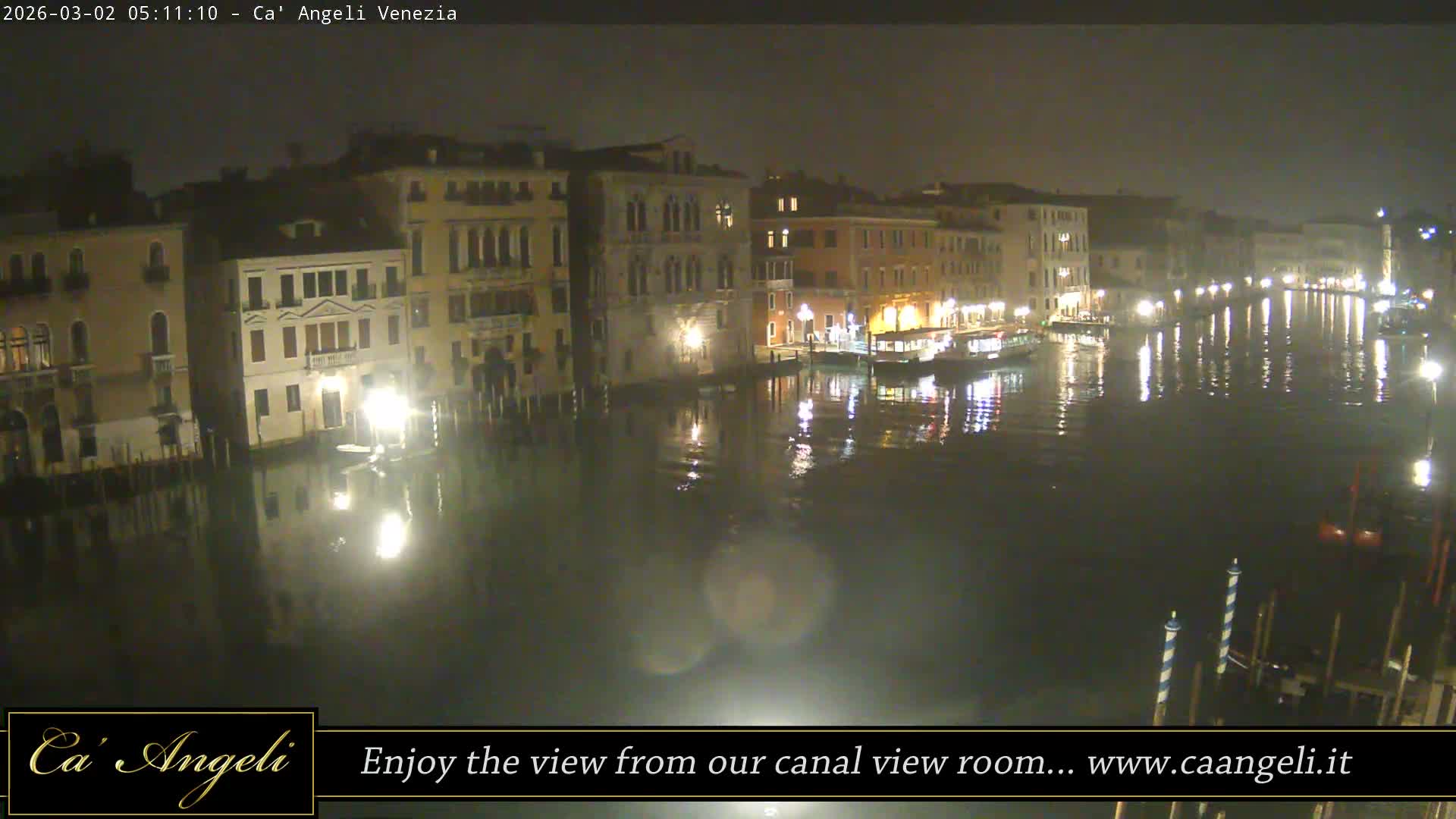 Grand Canal in Venezia Panaromic Live Cam - Venice, Veneto, Italy