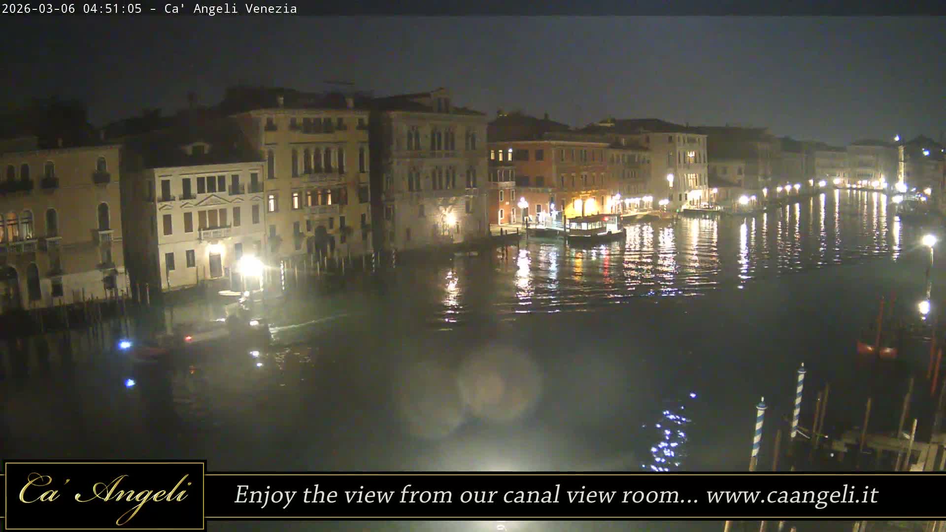 Grand Canal in Venezia Panaromic Live Cam - Venice, Veneto, Italy