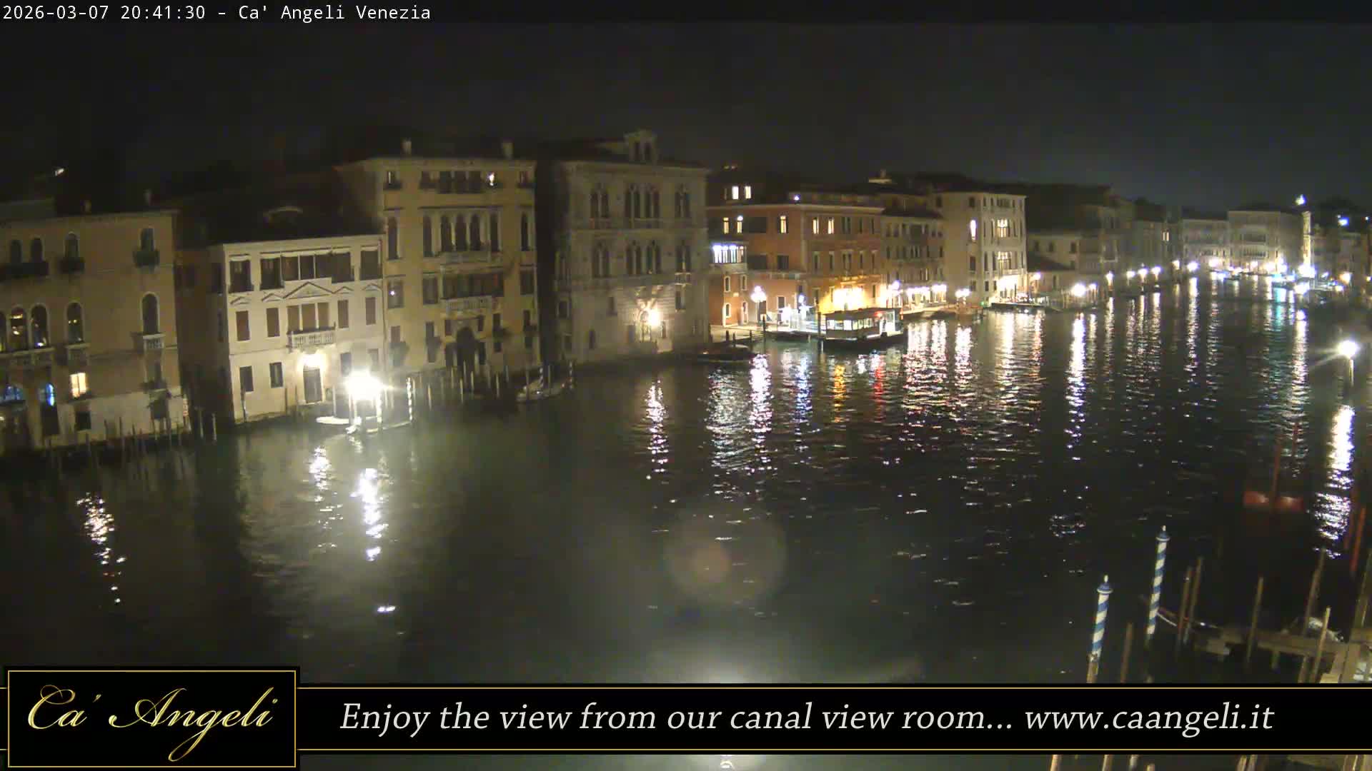 Grand Canal in Venezia Panaromic Live Cam - Venice, Veneto, Italy