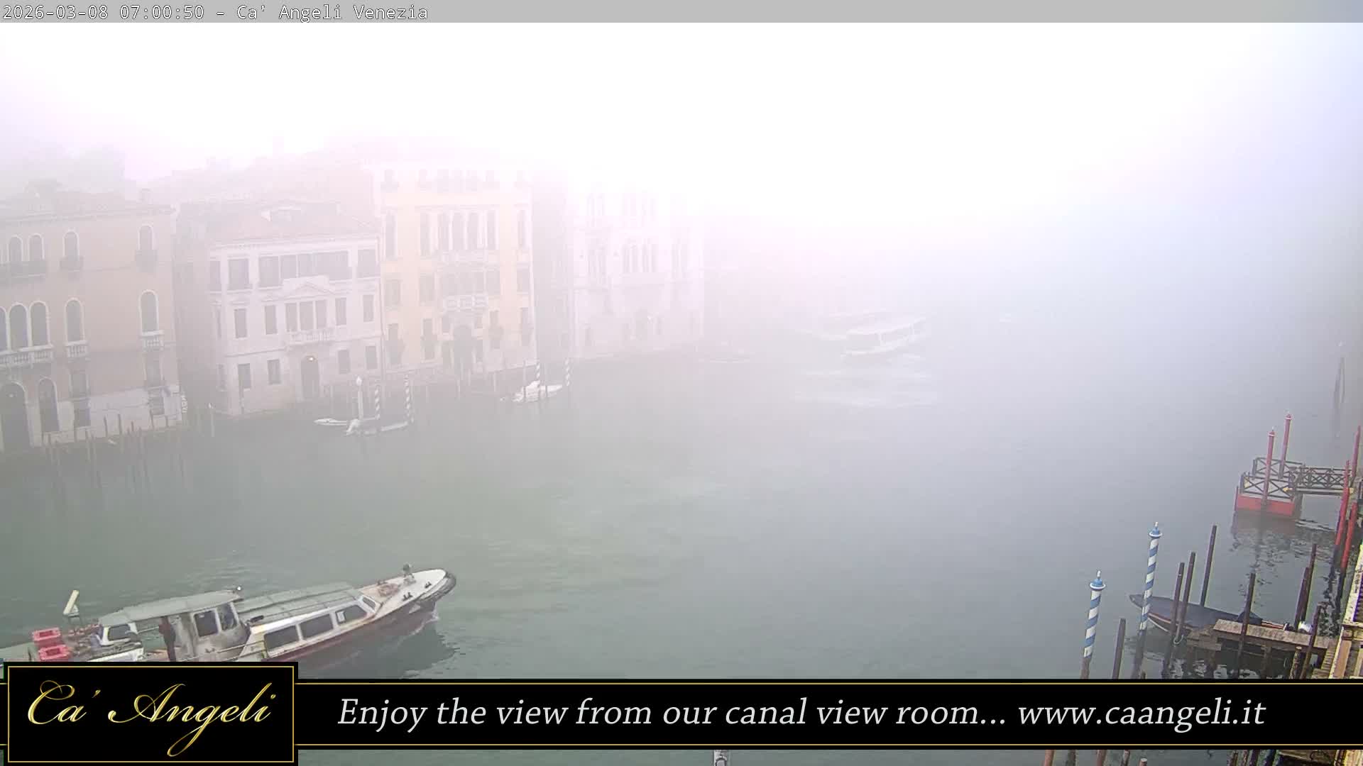 Grand Canal in Venezia Panaromic Live Cam - Venice, Veneto, Italy