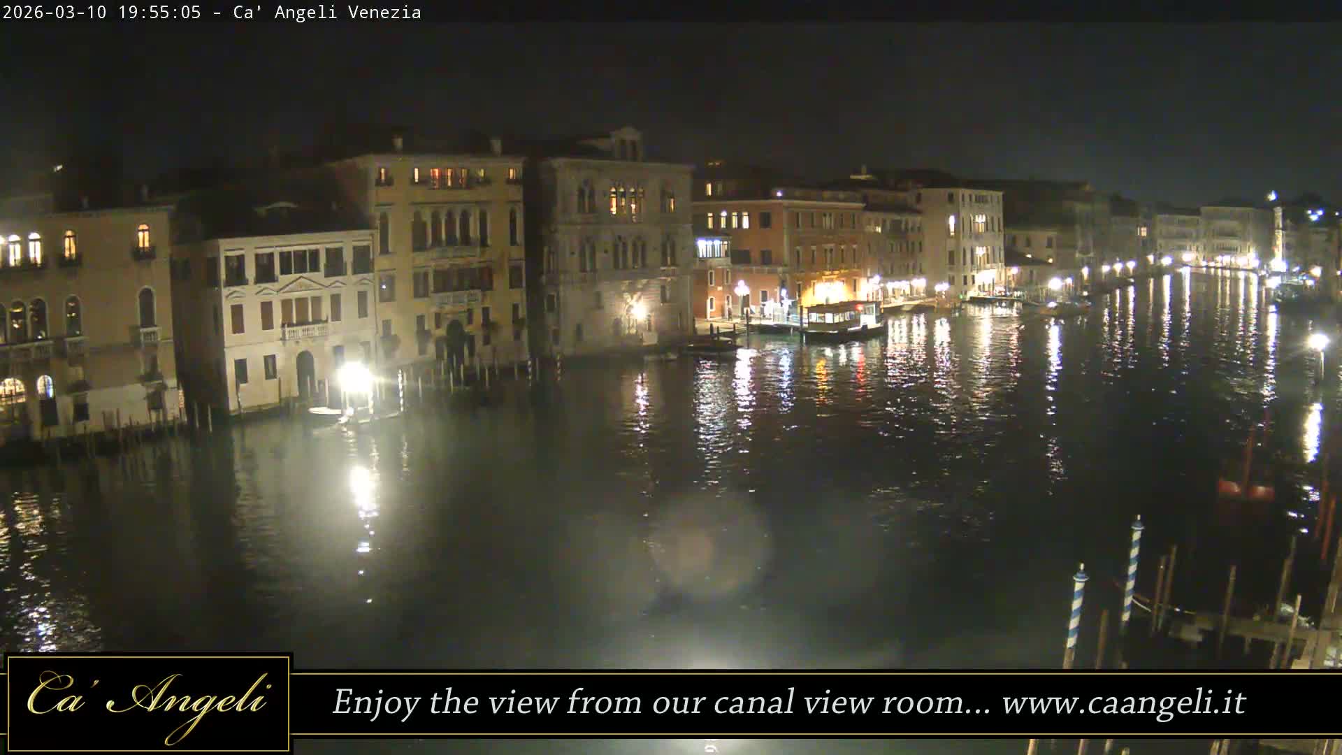 Grand Canal in Venezia Panaromic Live Cam - Venice, Veneto, Italy