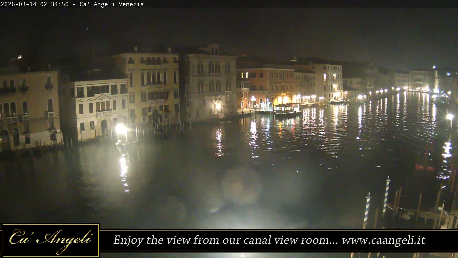 Grand Canal in Venezia Panaromic Live Cam - Venice, Veneto, Italy