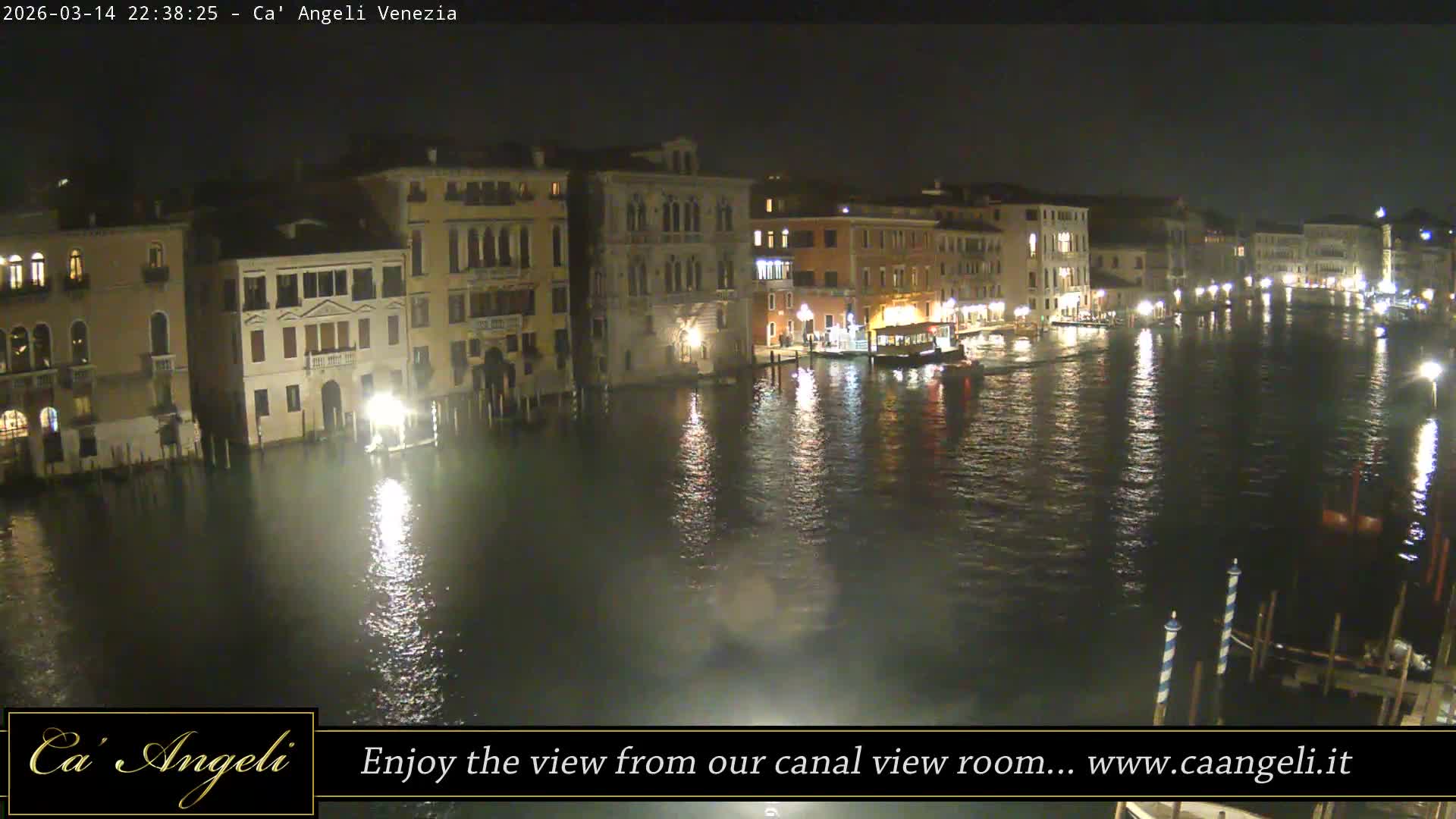 Grand Canal in Venezia Panaromic Live Cam - Venice, Veneto, Italy