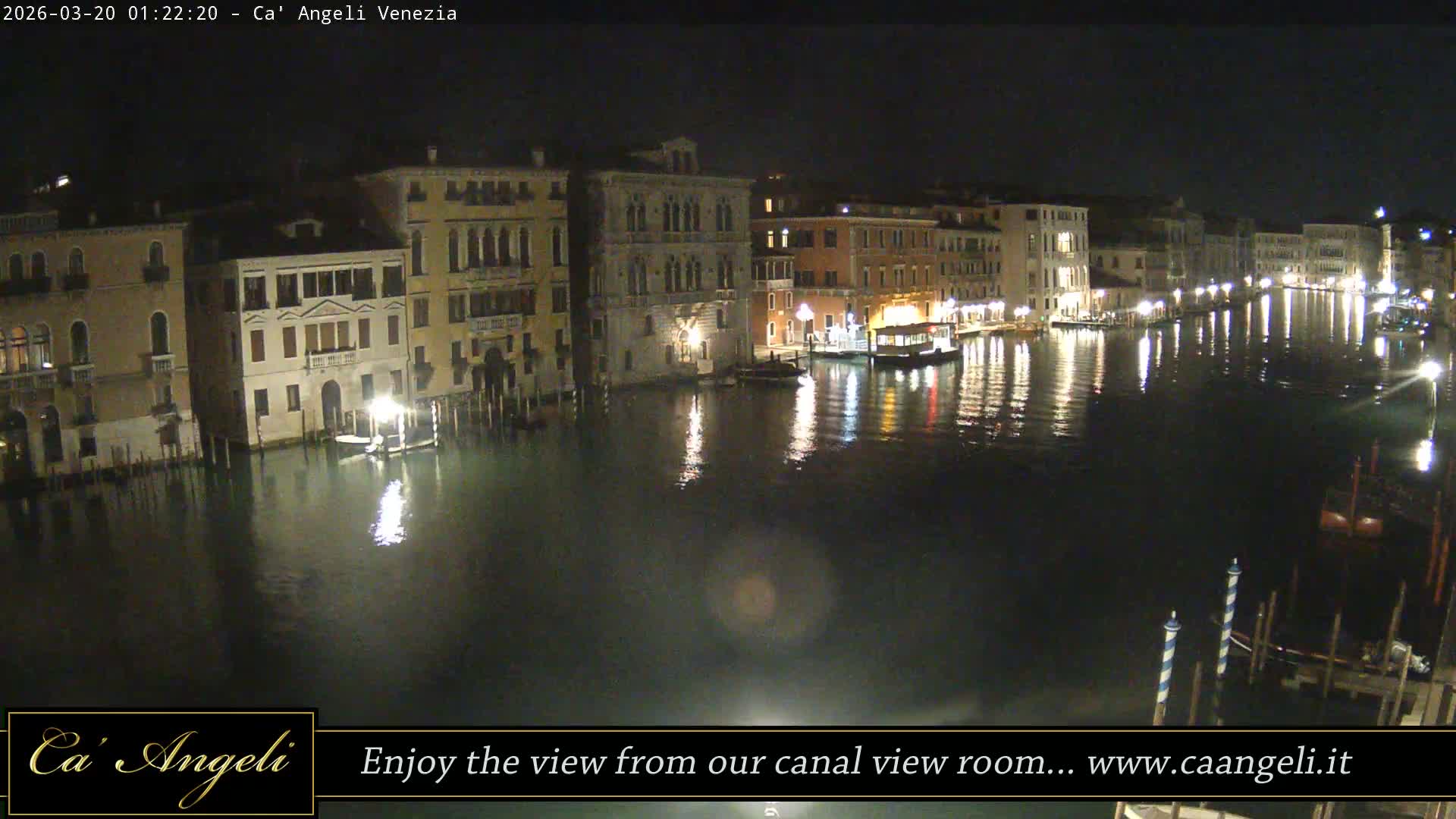 Grand Canal in Venezia Panaromic Live Cam - Venice, Veneto, Italy