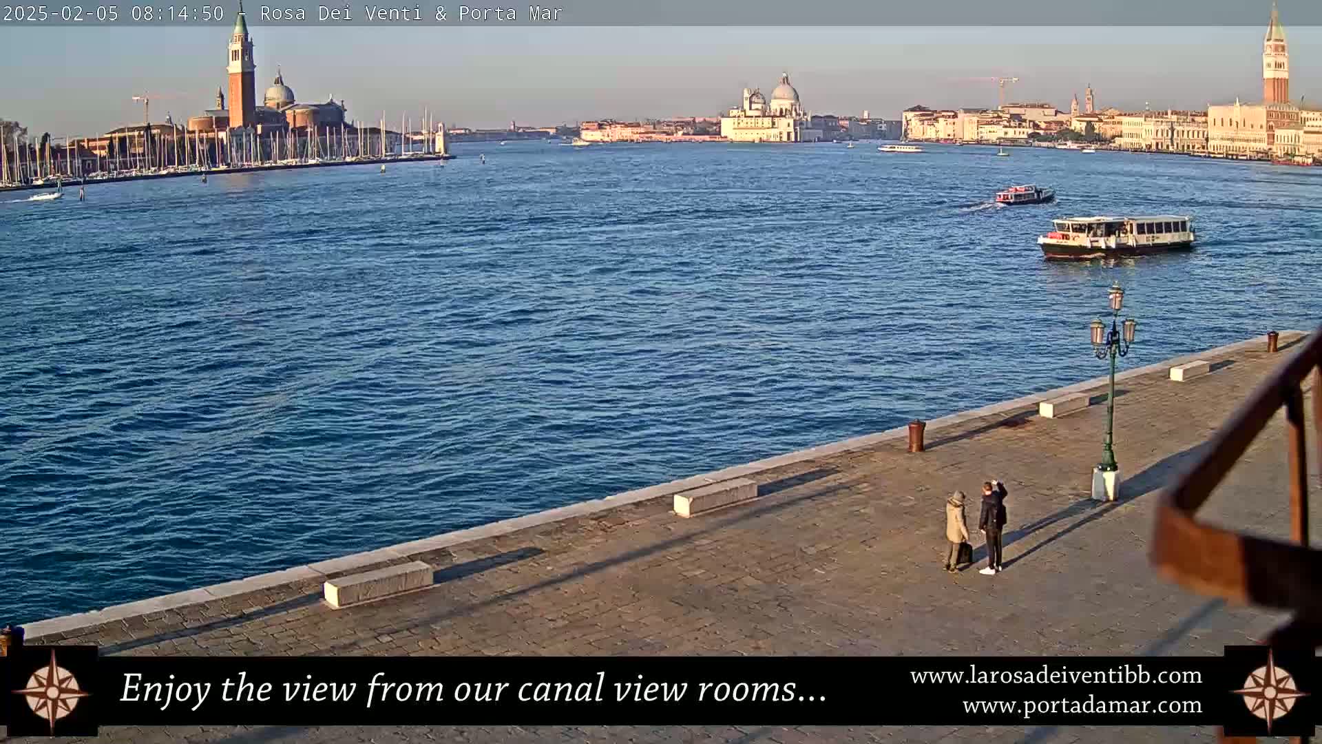Venice Giudecca Island from San Marco Basin Live Cam - Veneto, Italy