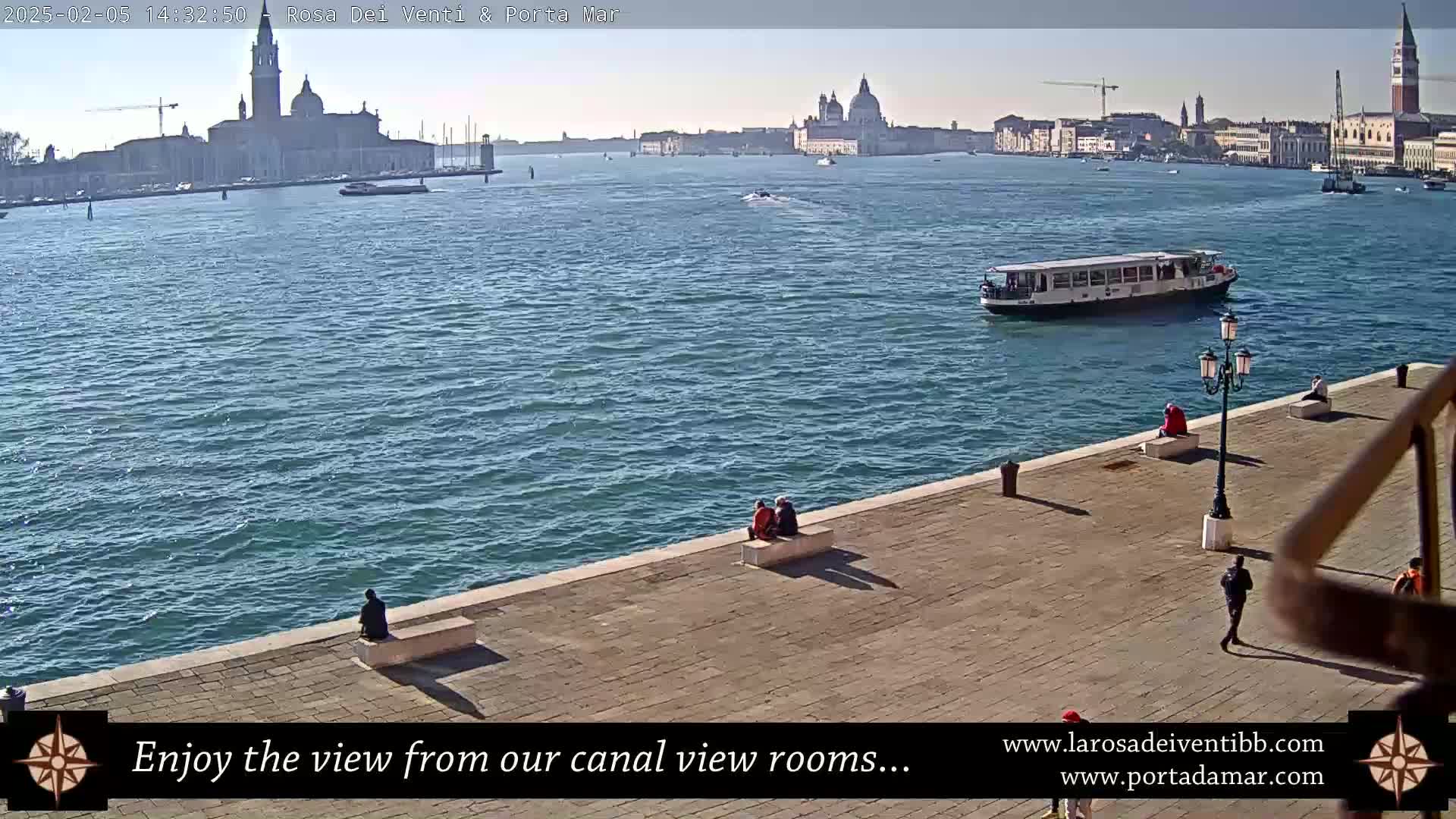 Venice Giudecca Island from San Marco Basin Live Cam - Veneto, Italy