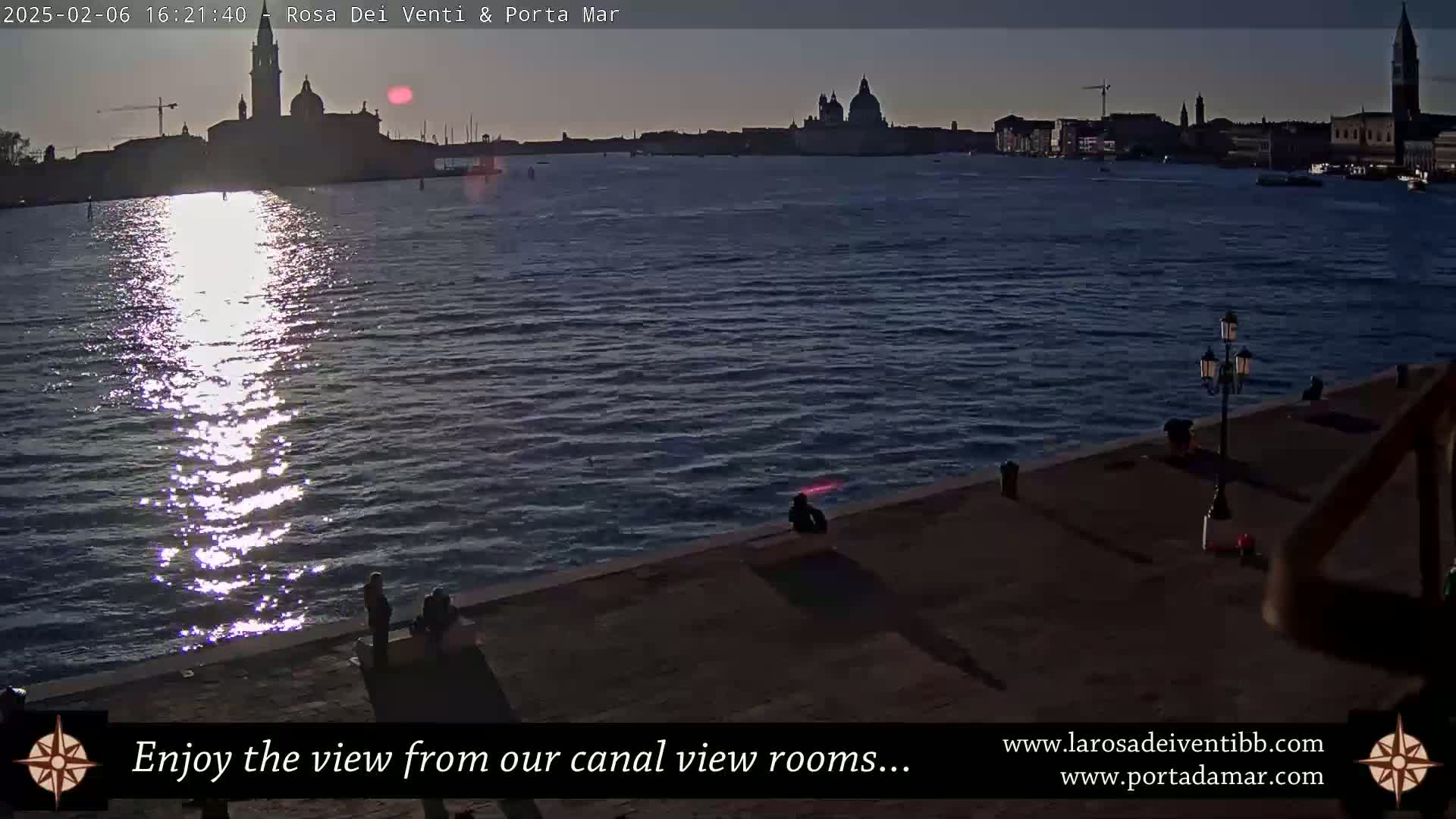 Venice Giudecca Island from San Marco Basin Live Cam - Veneto, Italy