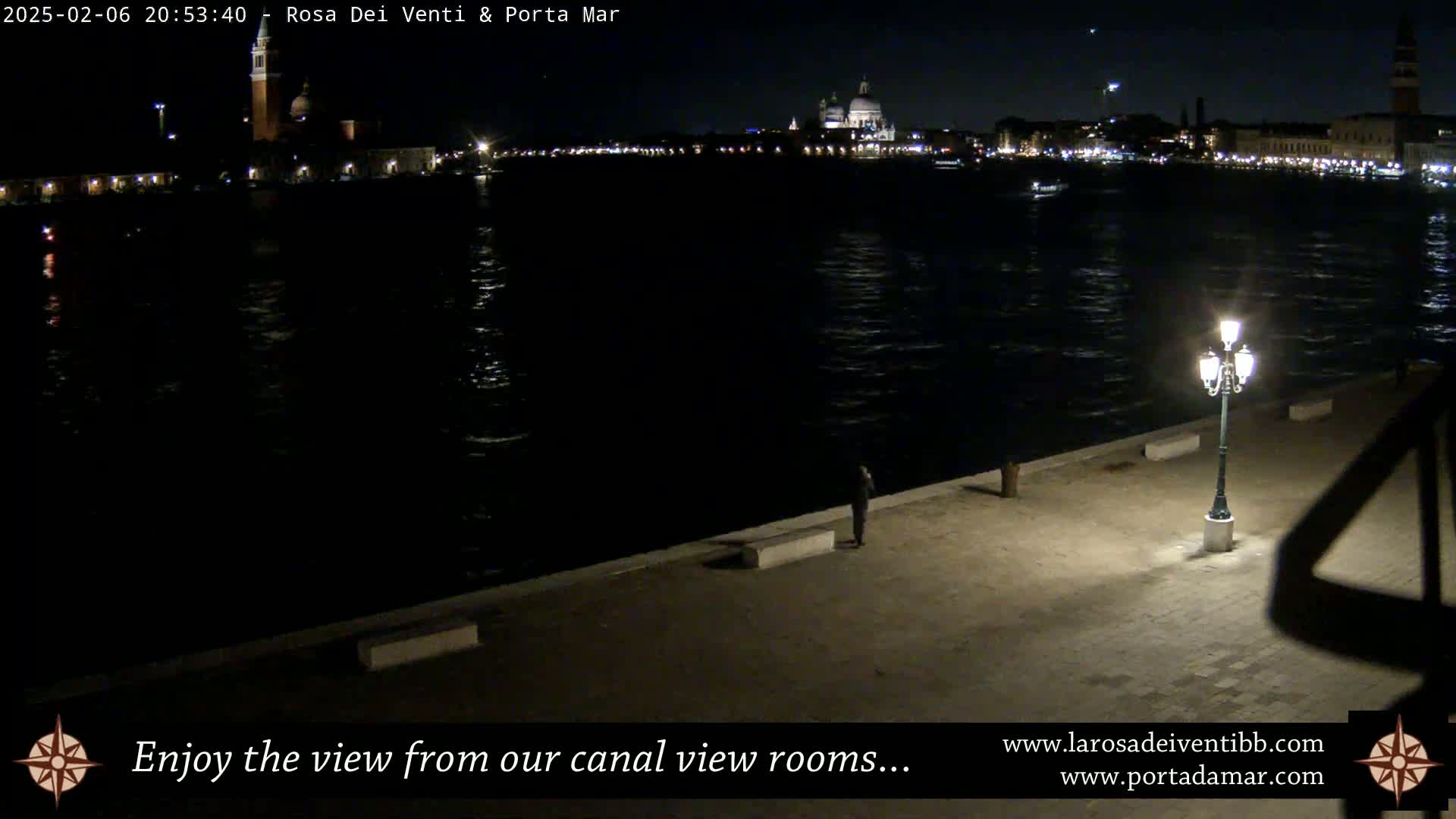 Venice Giudecca Island from San Marco Basin Live Cam - Veneto, Italy