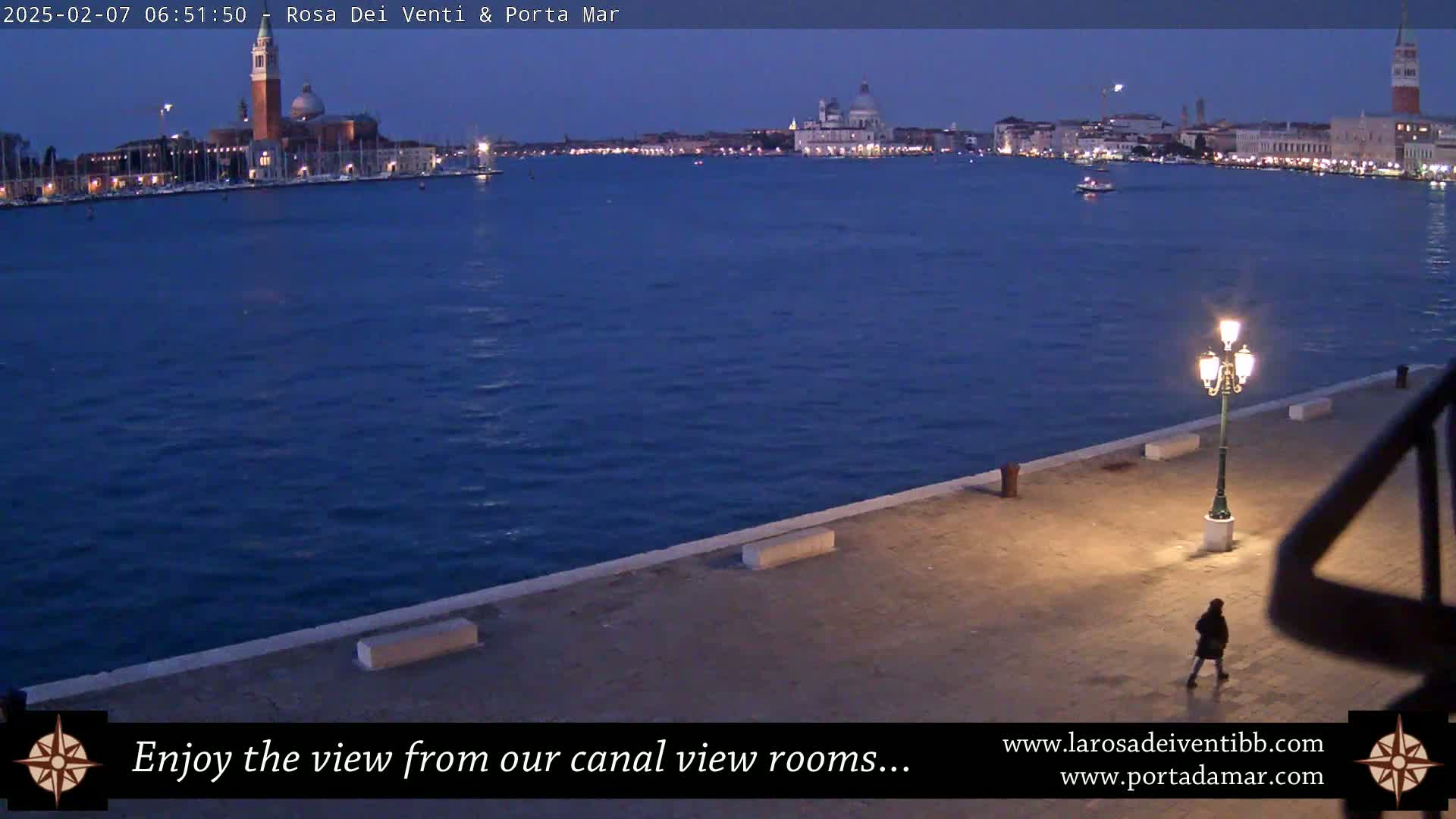 Venice Giudecca Island from San Marco Basin Live Cam - Veneto, Italy