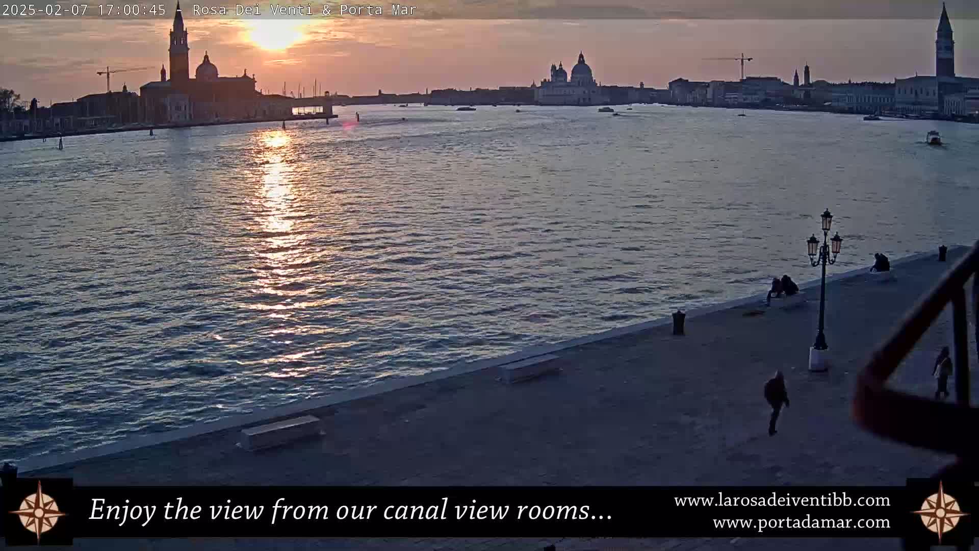 Venice Giudecca Island from San Marco Basin Live Cam - Veneto, Italy