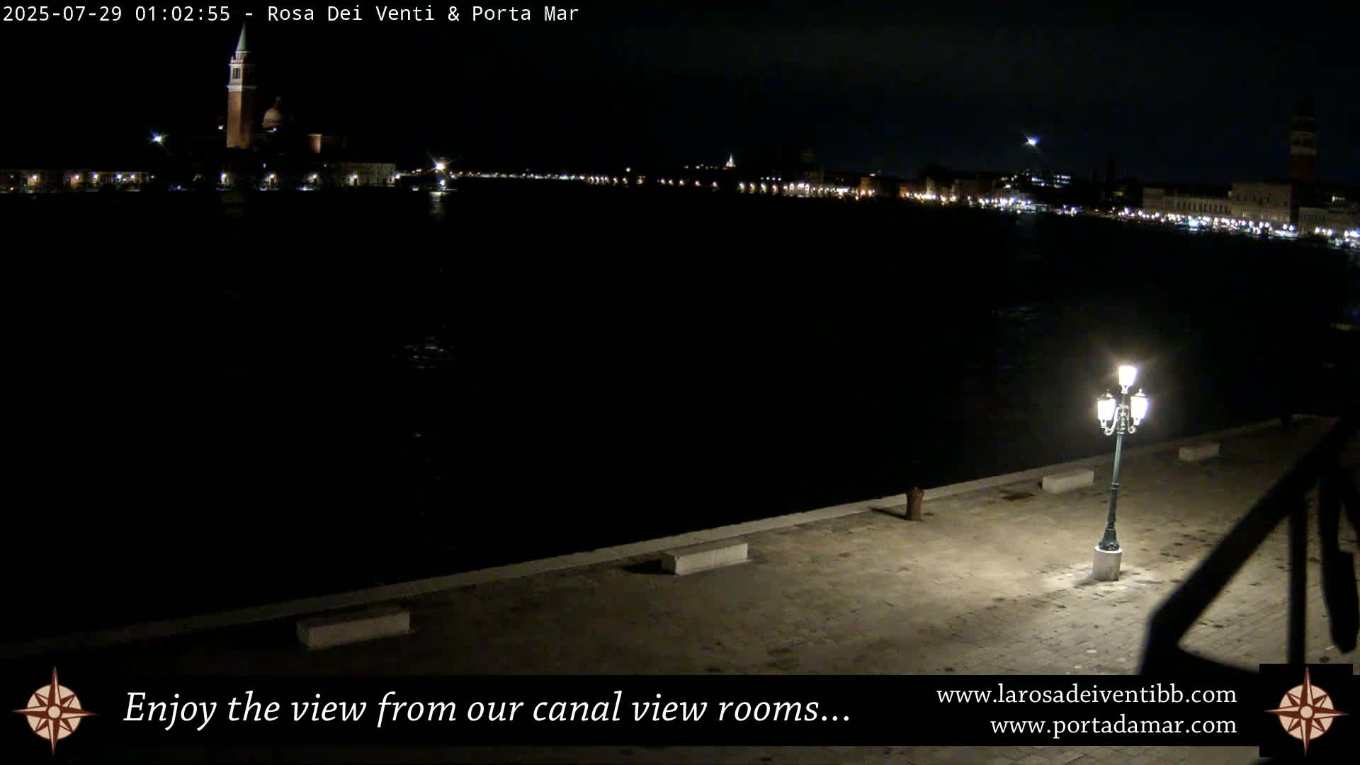 Venice Giudecca Island from San Marco Basin Live Cam - Venice, Veneto, Italy