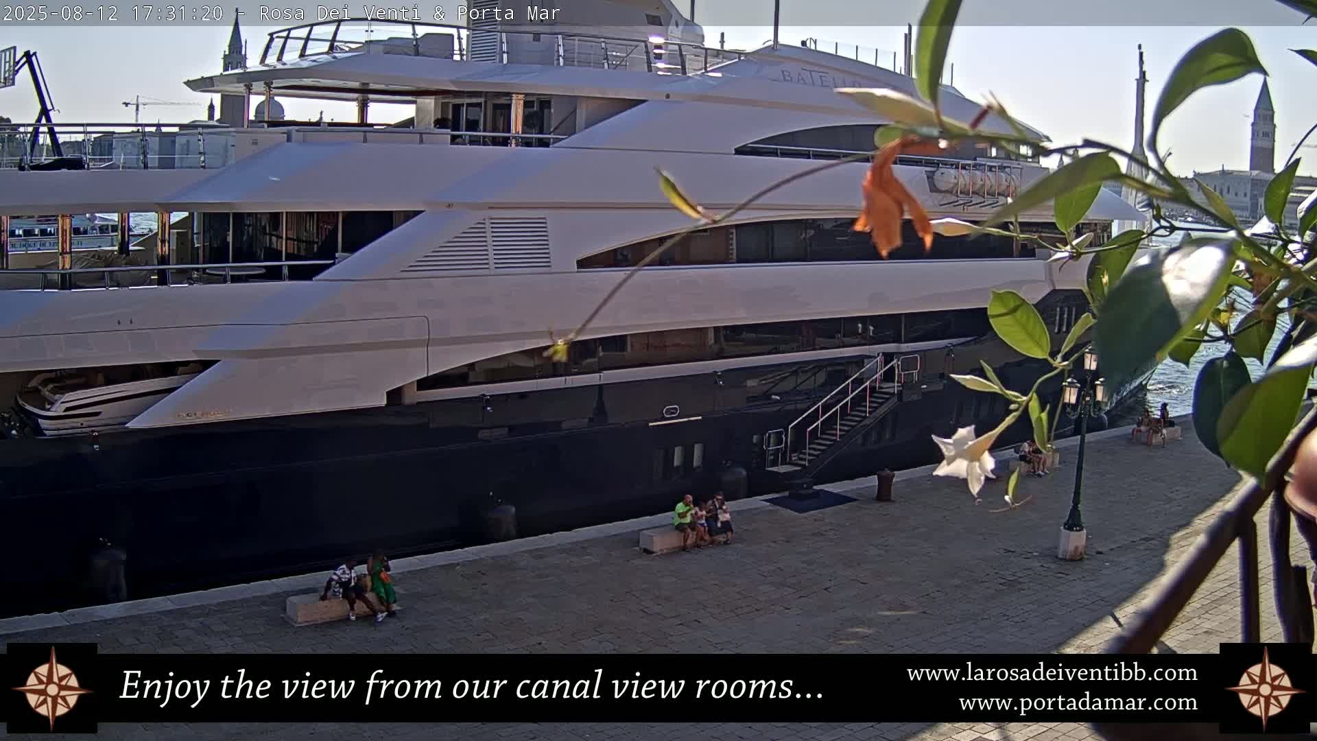 Venice Giudecca Island from San Marco Basin Live Cam - Venice, Veneto, Italy