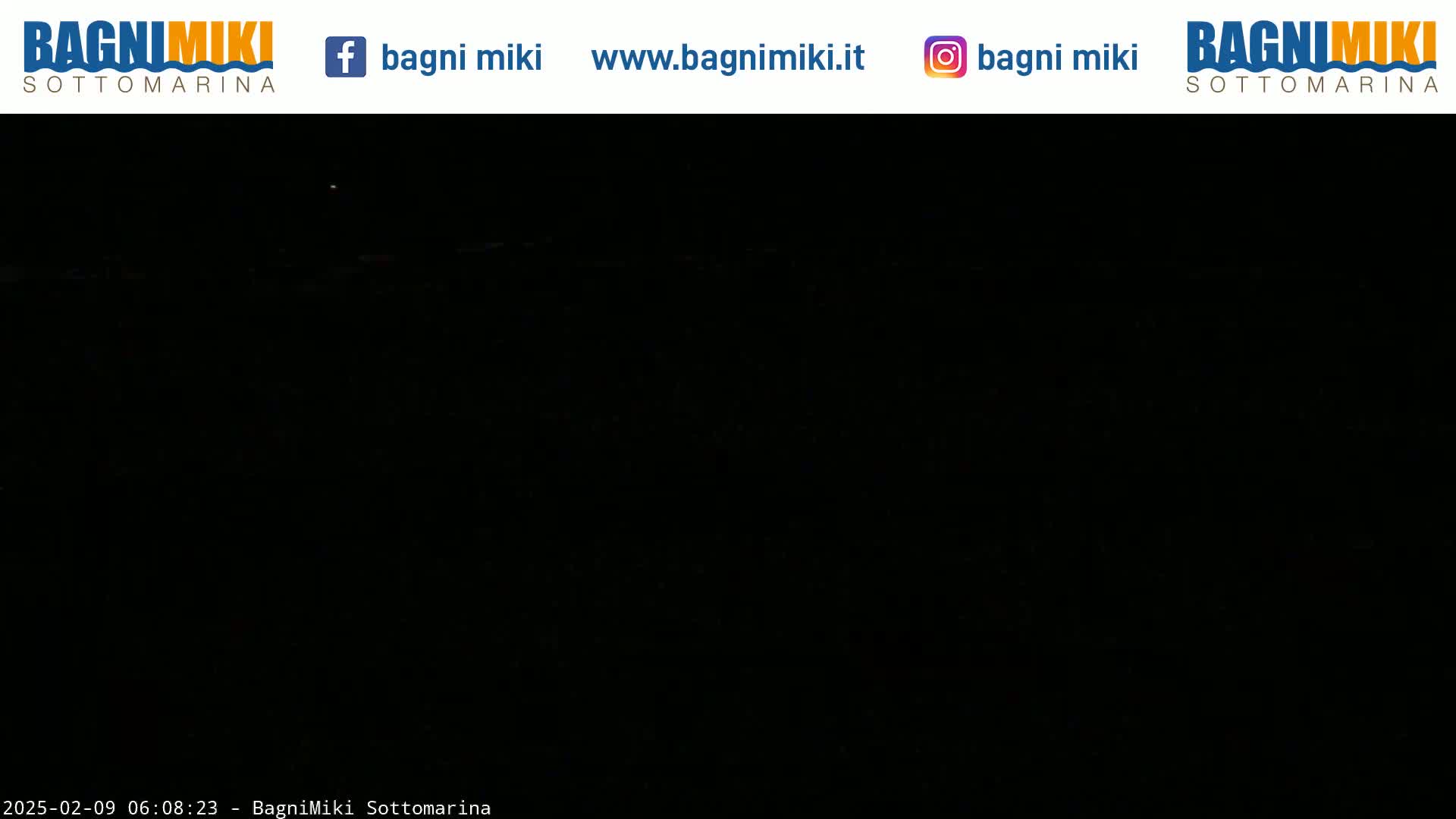 A completely dark nighttime scene is visible.