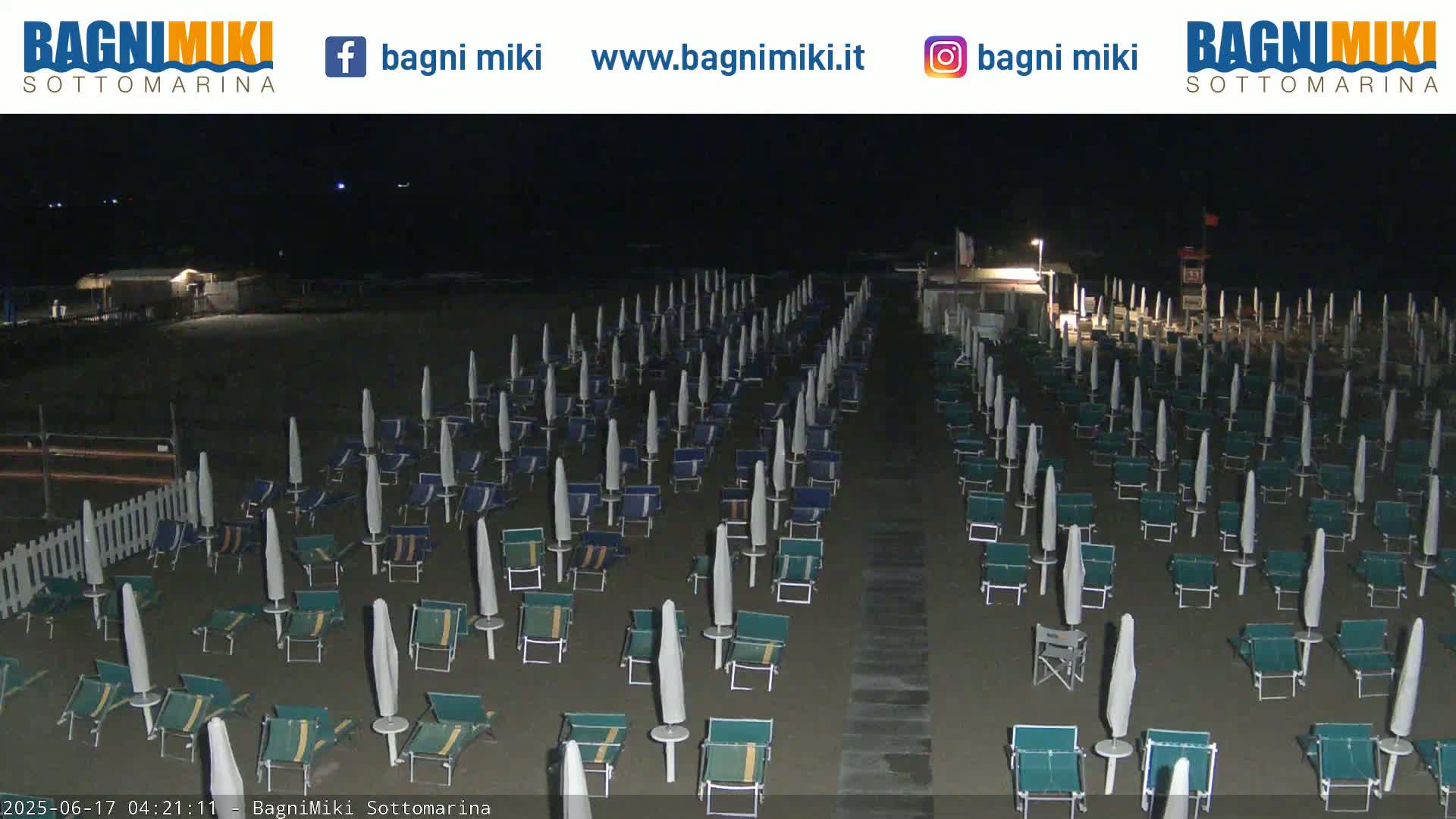 Venezia Sottomarina Miki Beach East View Live Cam - Venice, Veneto, Italy
