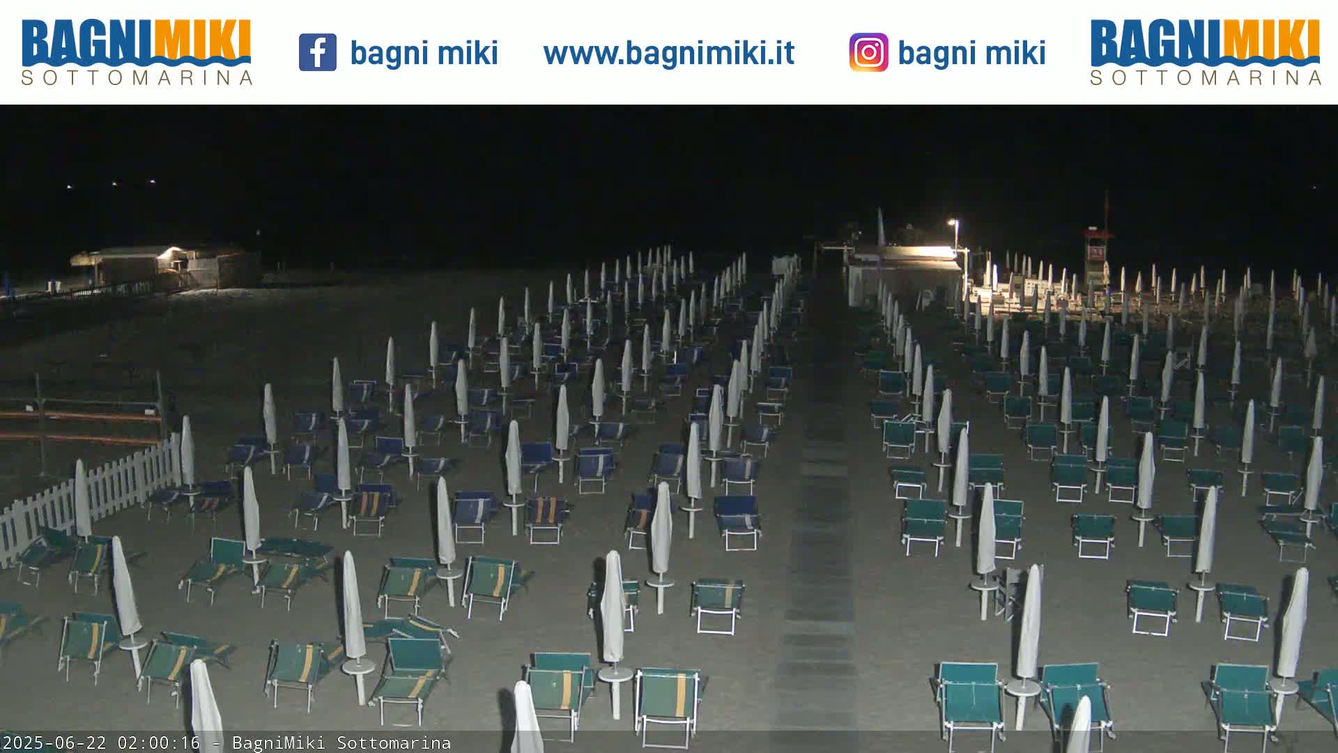 Venezia Sottomarina Miki Beach East View Live Cam - Venice, Veneto, Italy